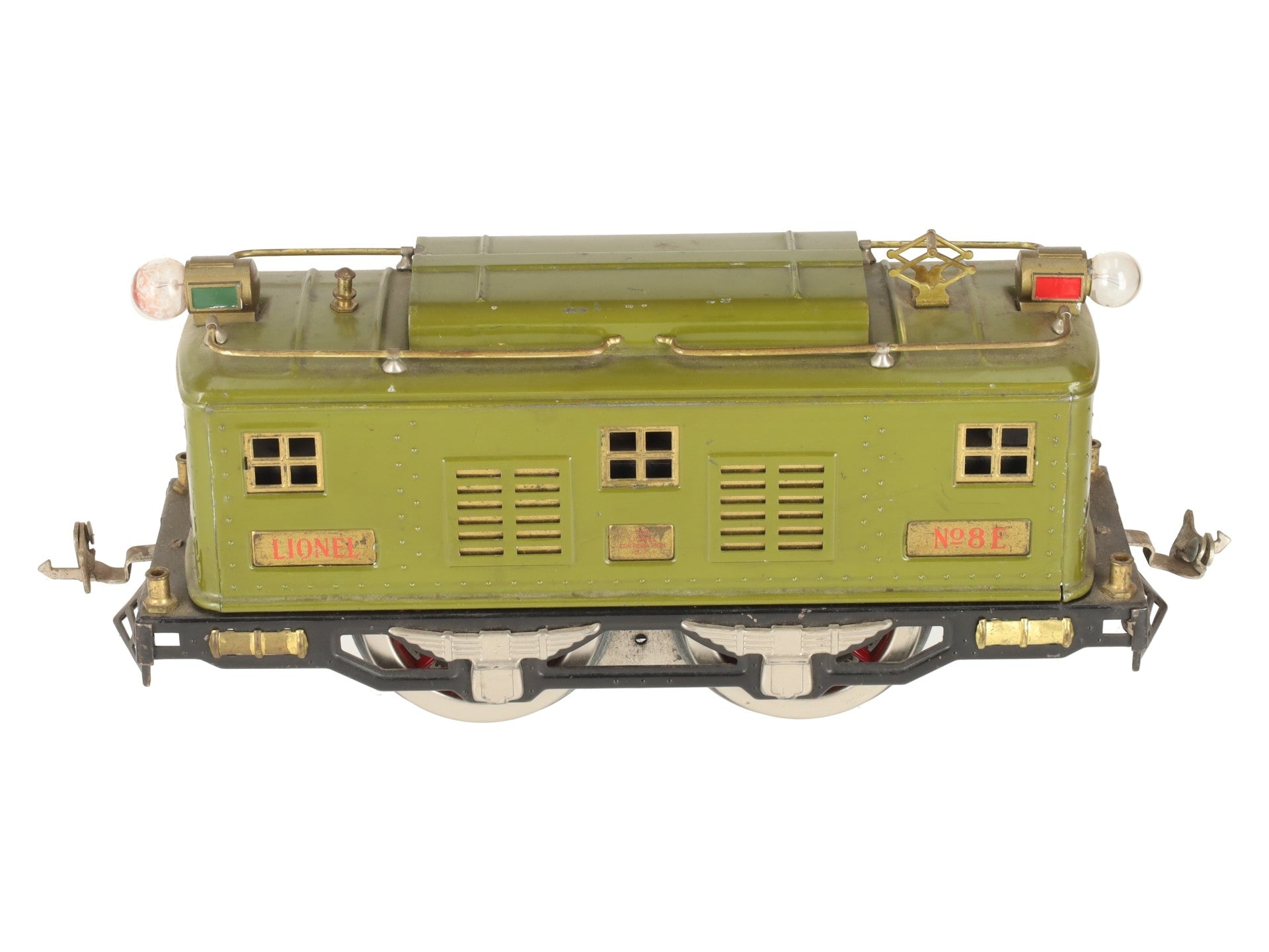 Lionel 8E Vintage Standard Gauge Olive 0-4-0 Powered Electric Locomotive #8E VG