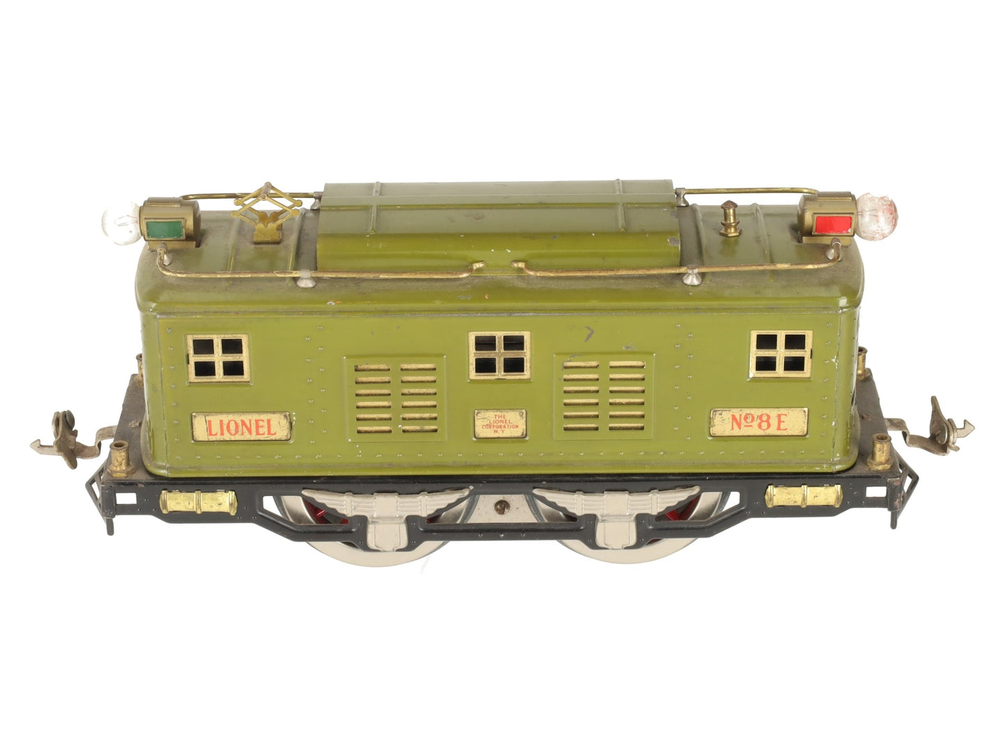 Lionel 8E Vintage Standard Gauge Olive 0-4-0 Powered Electric Locomotive #8E VG
