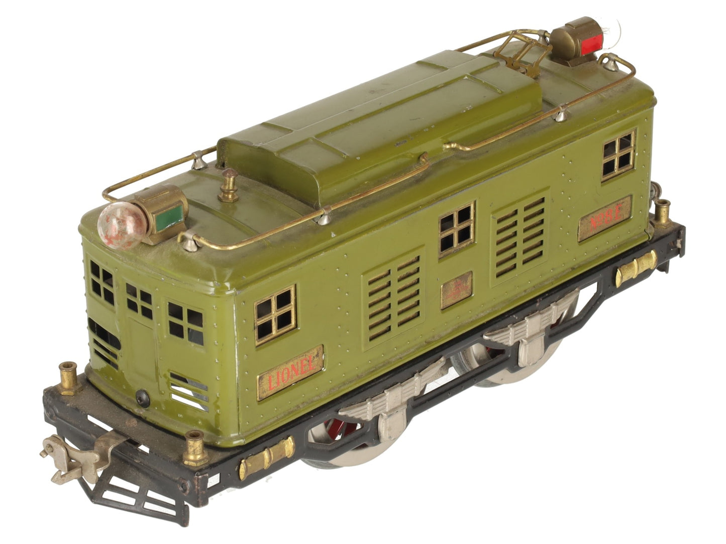 Lionel 8E Vintage Standard Gauge Olive 0-4-0 Powered Electric Locomotive #8E VG