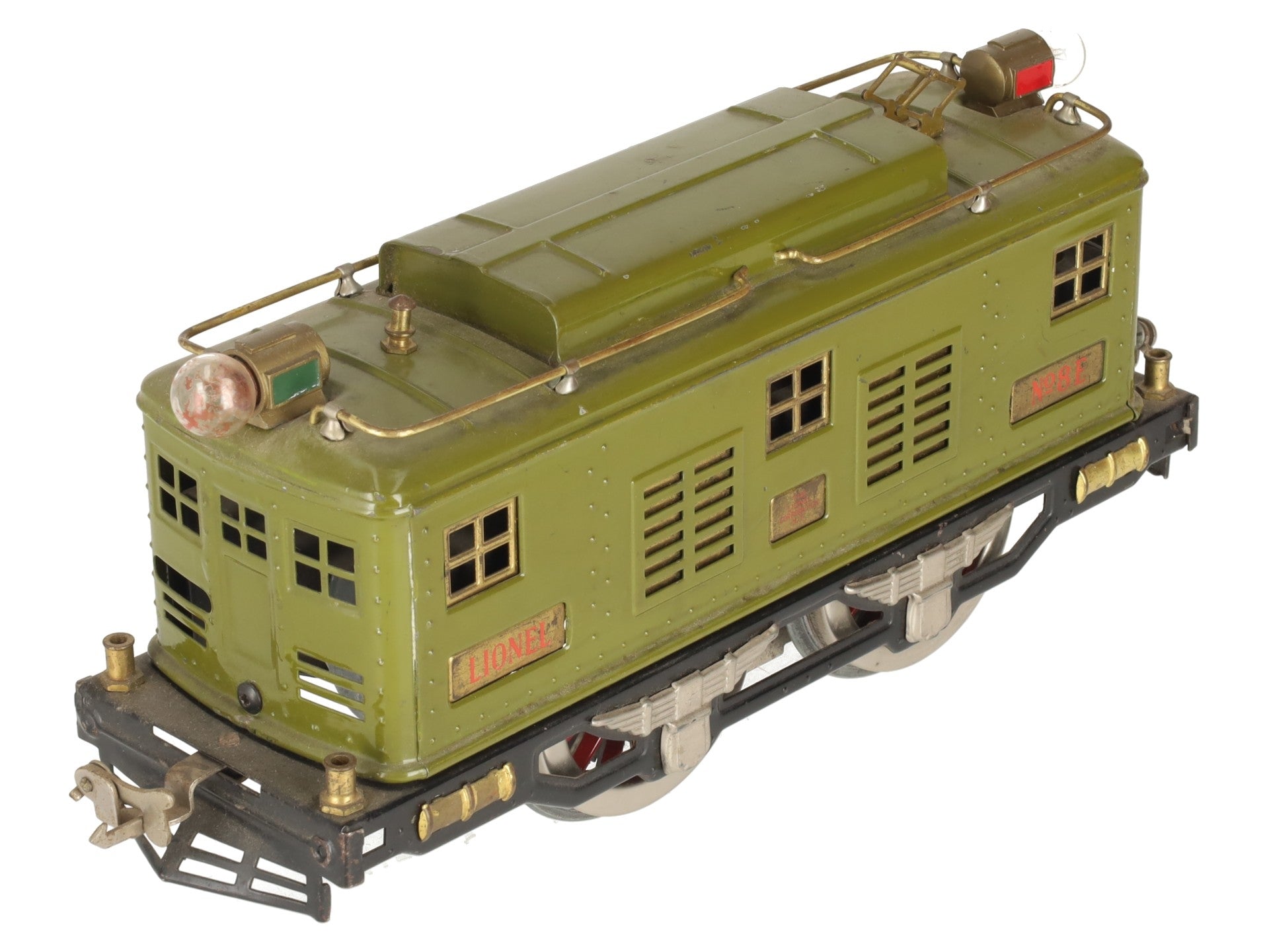 Lionel 8E Vintage Standard Gauge Olive 0-4-0 Powered Electric Locomotive #8E VG