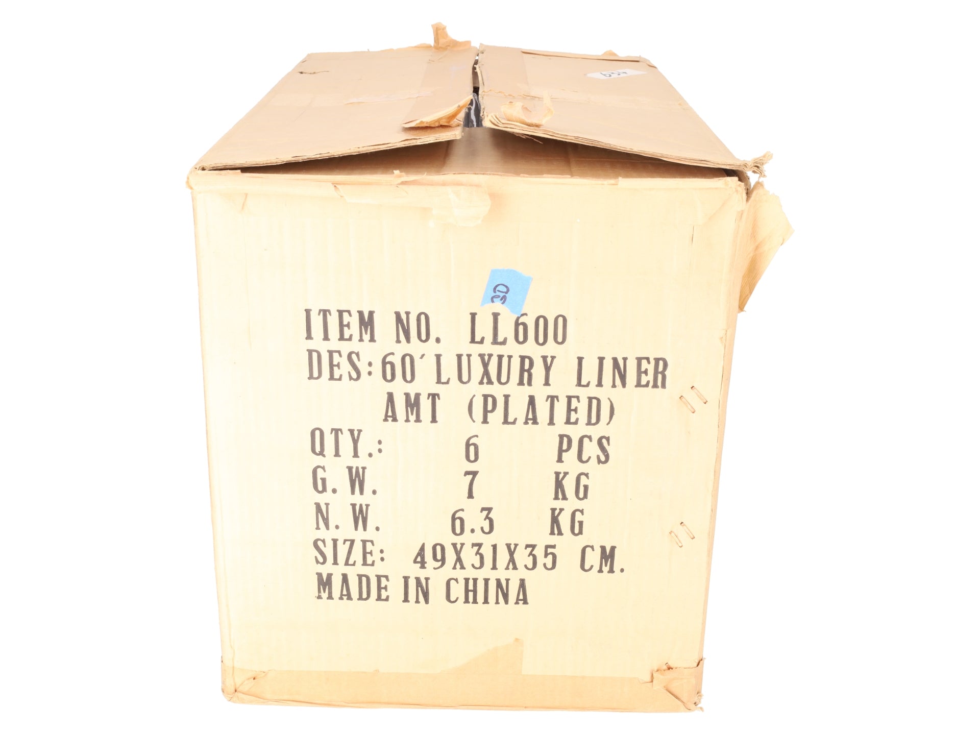 Williams LL600 O Gauge Amtrak  Plated 60' Luxury Liner 6-Car Passenger Set EX/Box