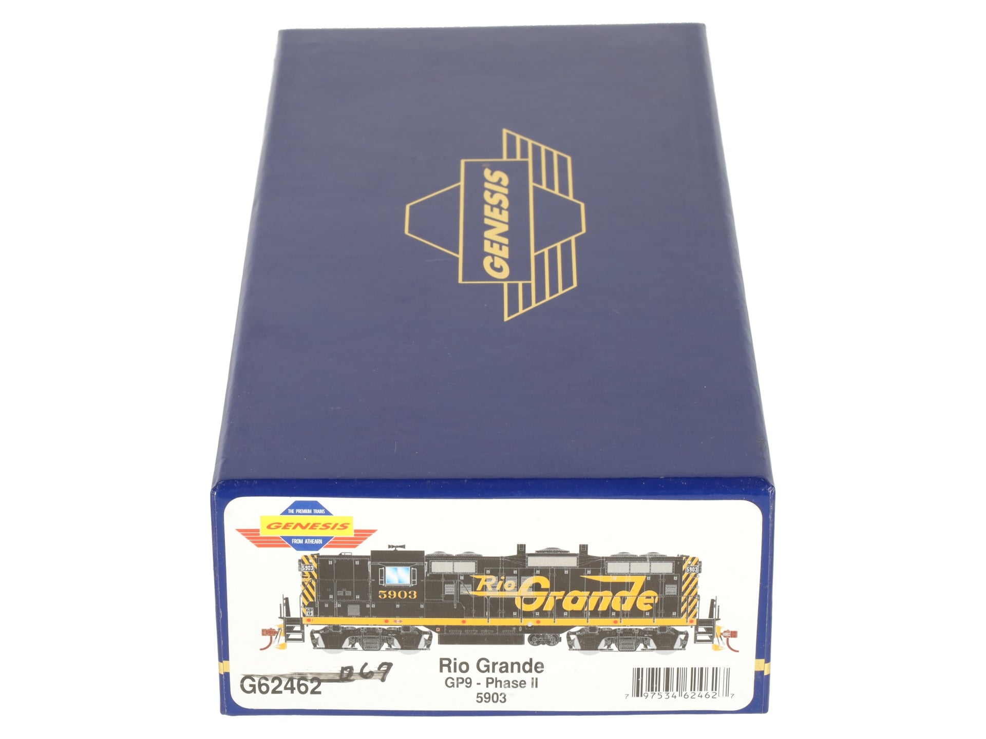 Athearn G62462 HO Scale Rio Grande  GP9- Phase II Diesel Locomotive #5903 EX/Box