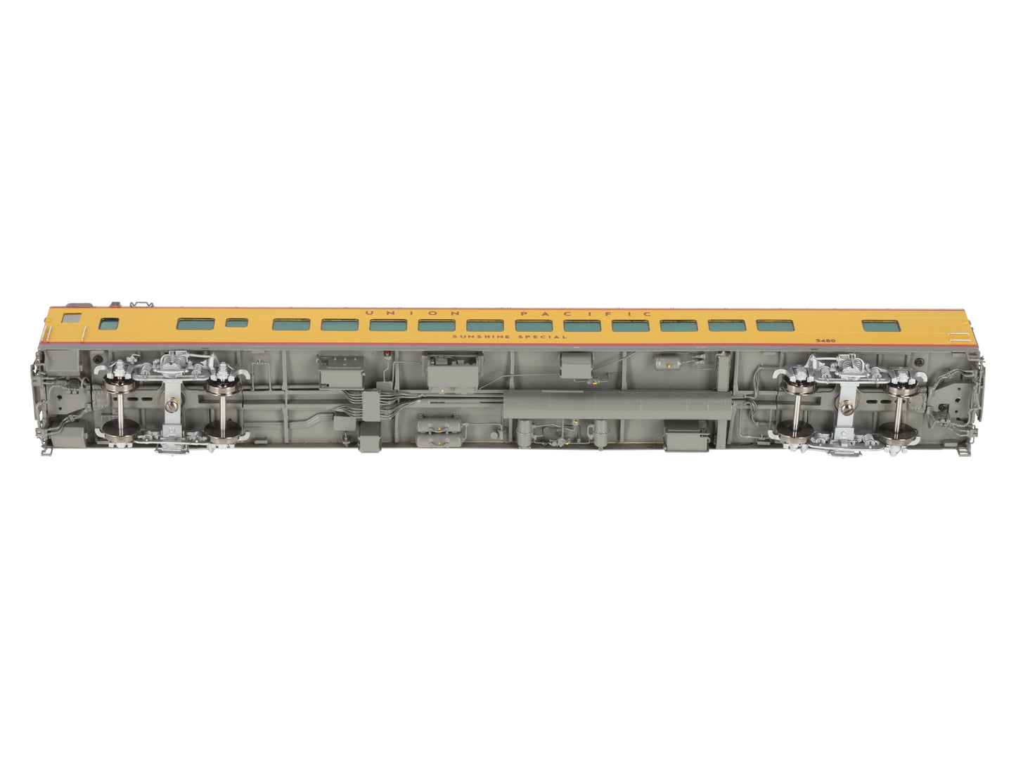 Overland 3436.1 HO Scale BRASS UP 'Sunshine Special' Coach Car #5480- F/P LN/Box