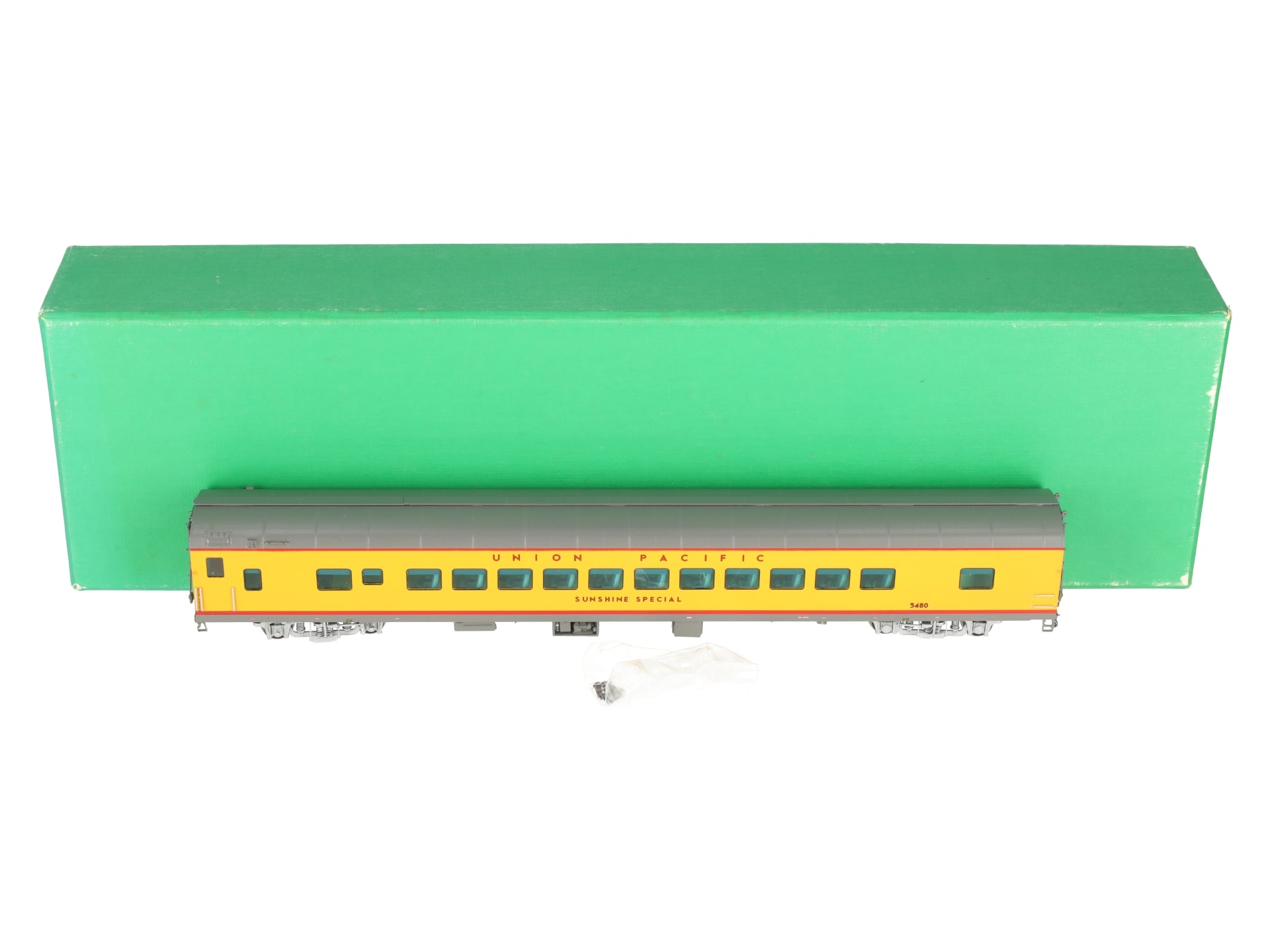 Overland 3436.1 HO Scale BRASS UP 'Sunshine Special' Coach Car #5480- F/P LN/Box