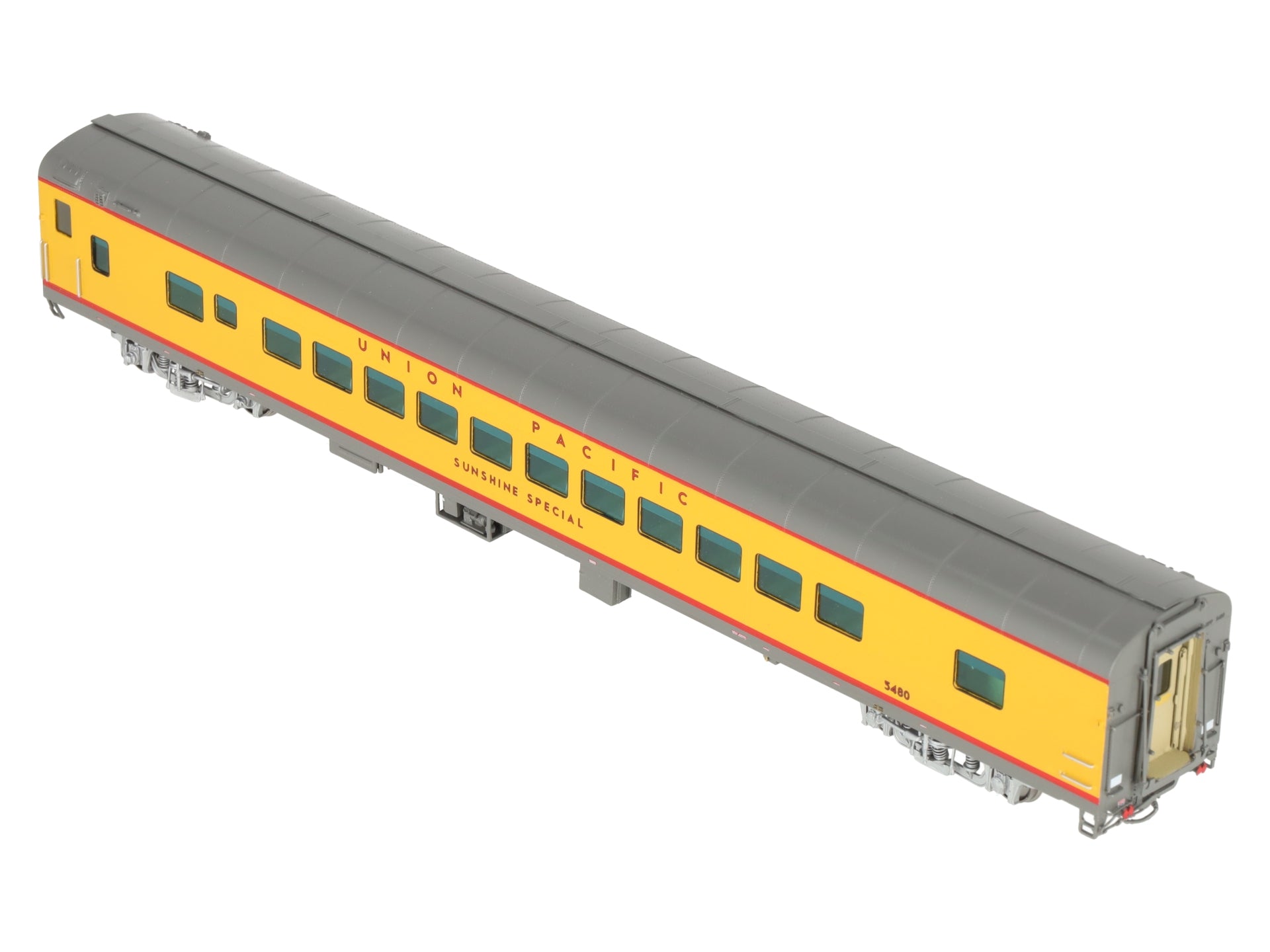 Overland 3436.1 HO Scale BRASS UP 'Sunshine Special' Coach Car #5480- F/P LN/Box