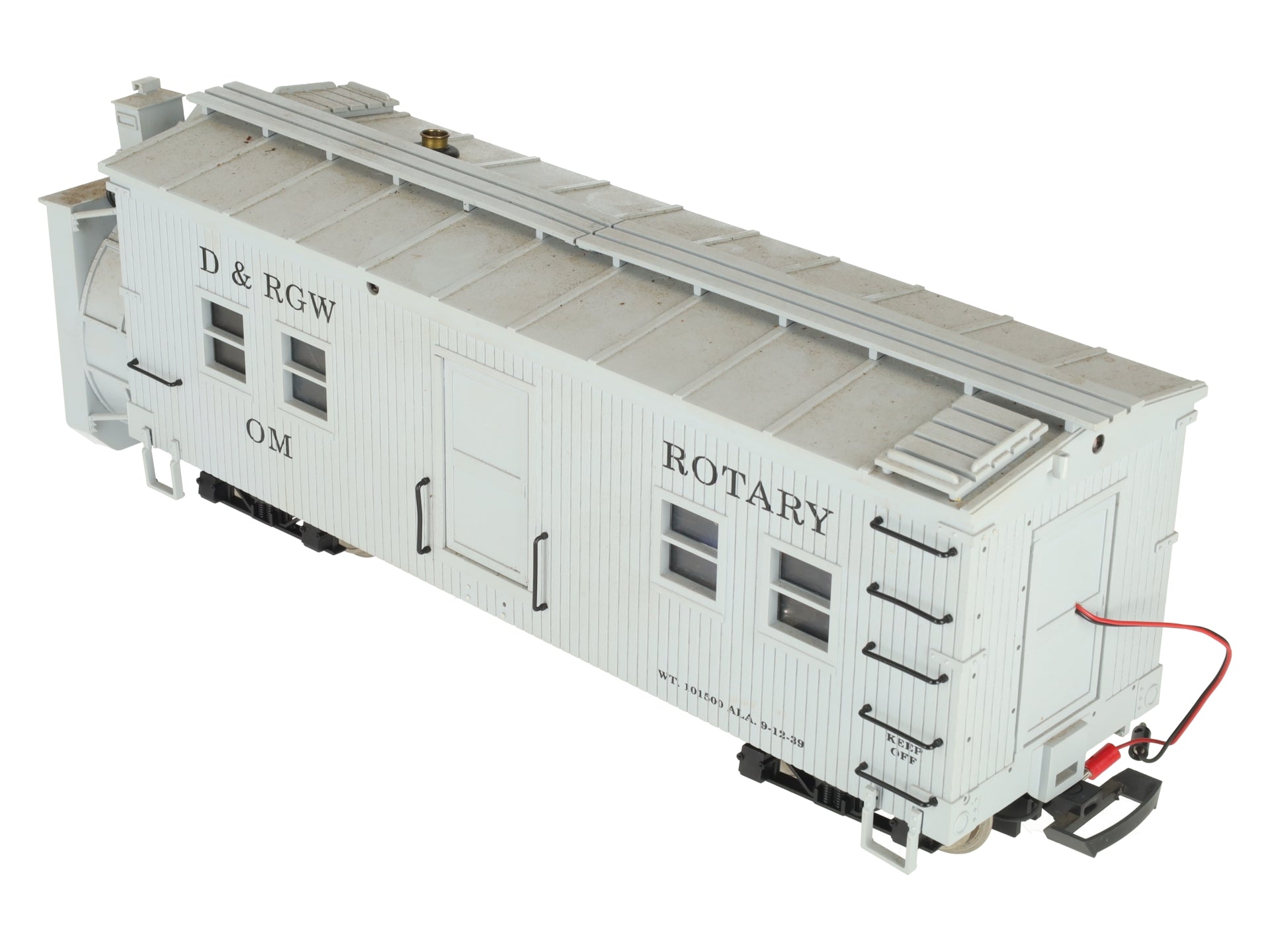 USA Trains R2100 G D&RGW Rotary Snow Plow with Sound - Metal Wheels VG/Box