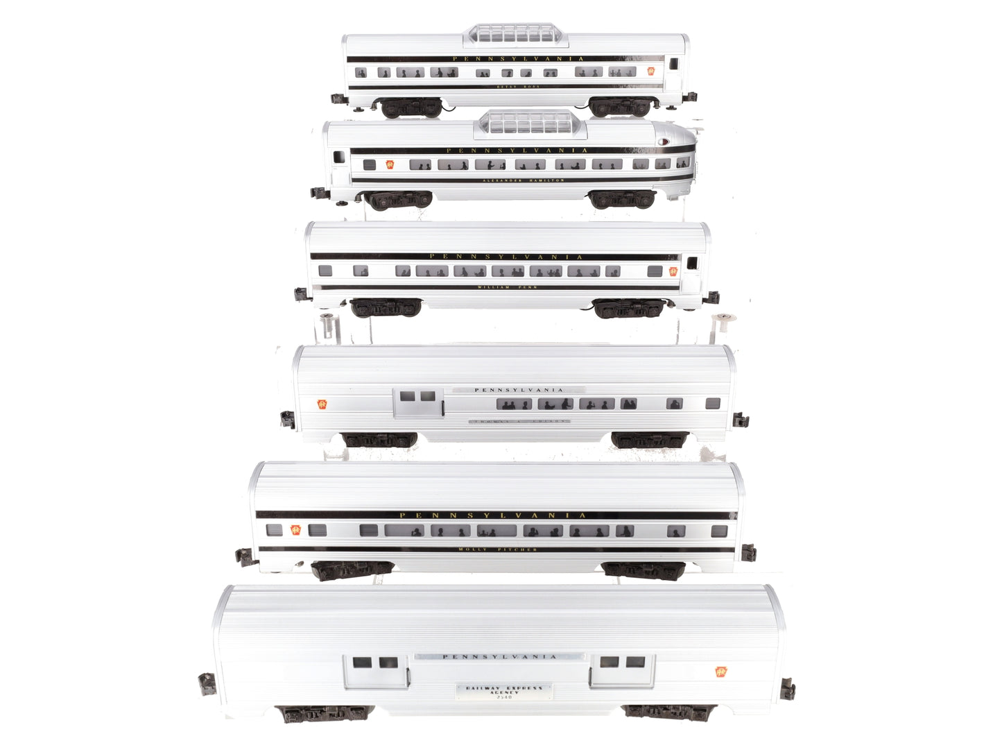Williams LL609 O Pennsylvania Luxury Liner Passenger Car Set (Set of 6) EX/Box