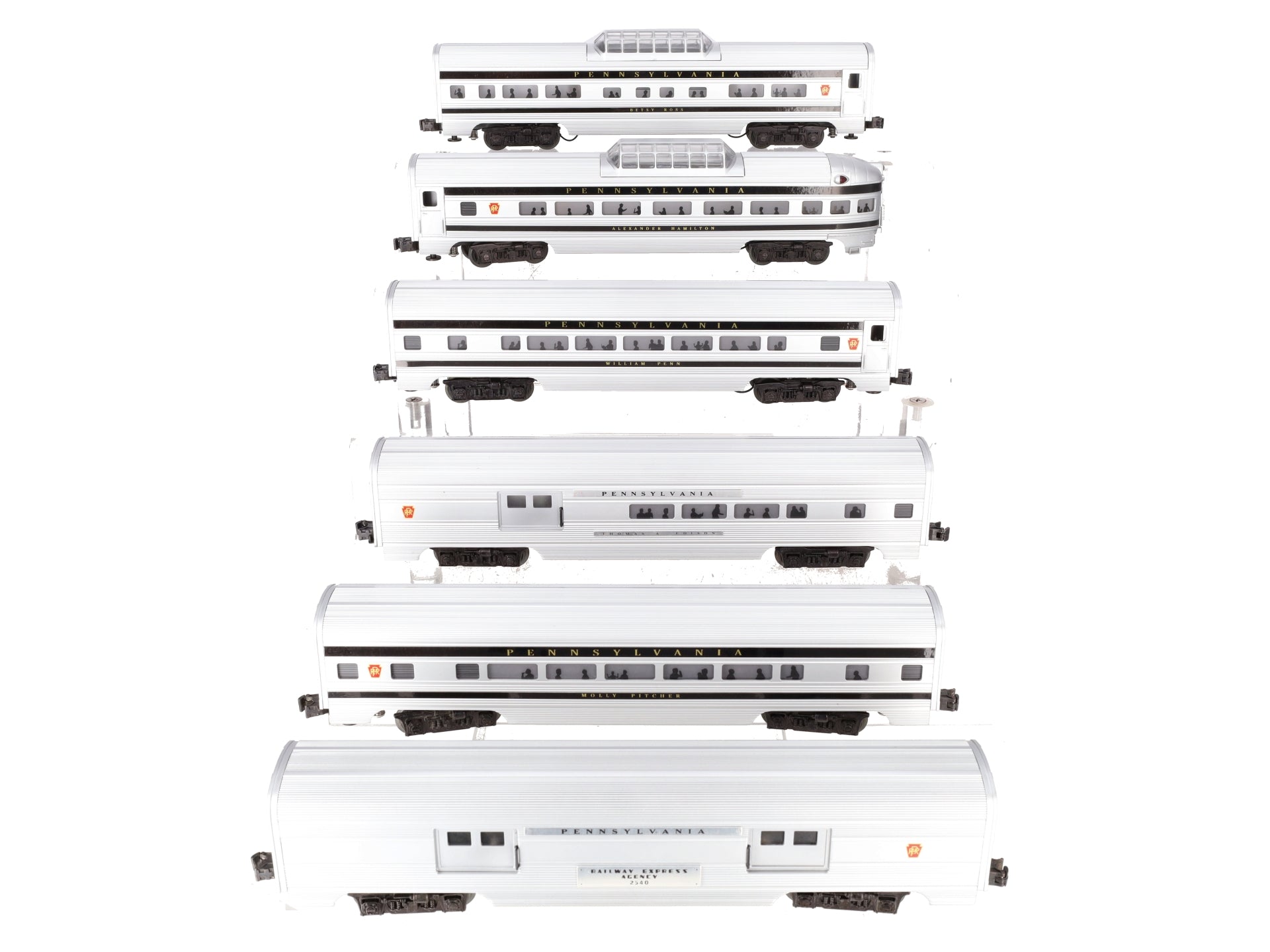 Williams LL609 O Pennsylvania Luxury Liner Passenger Car Set (Set of 6) EX/Box