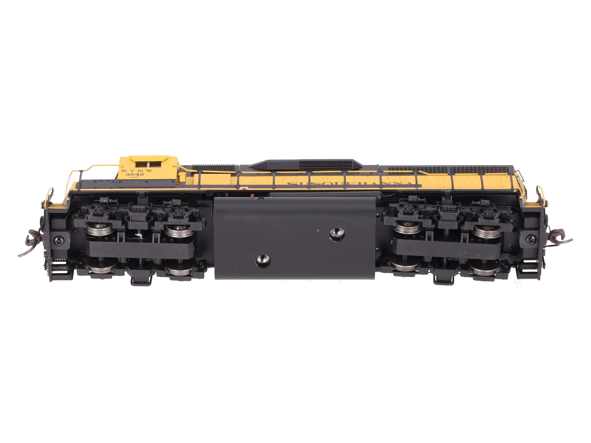 Atlas 10004023 HO Scale Susquehanna Silver Series GP40 Diesel Locomotive #3040 EX/Box