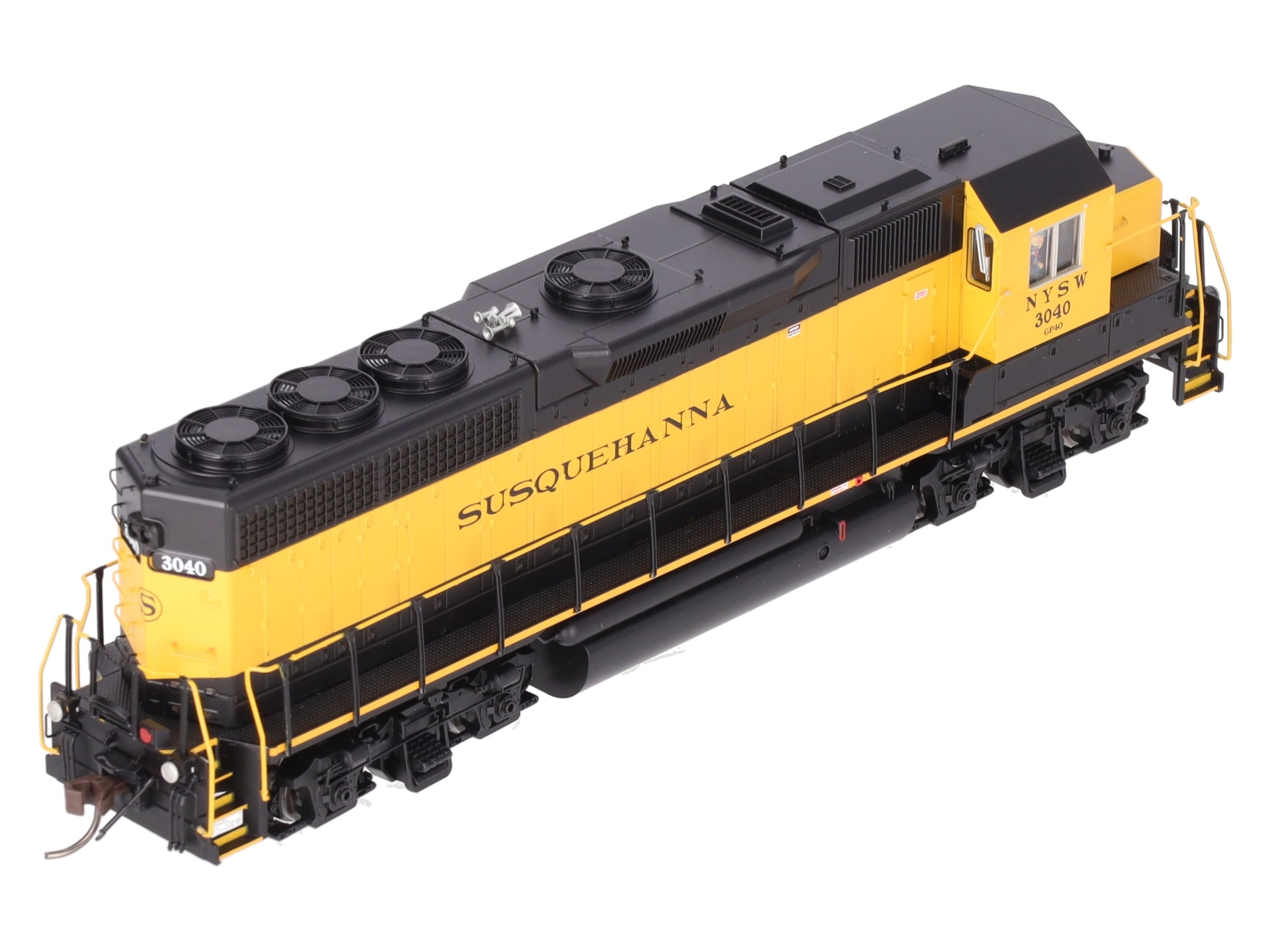 Atlas 10004023 HO Scale Susquehanna Silver Series GP40 Diesel Locomotive #3040 EX/Box