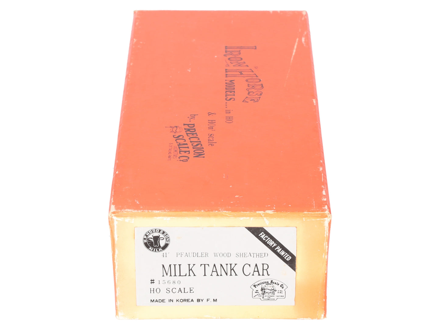 Precision Scale Company 15680 HO BRASS Custom Hood's Milk Tank Car- F/P EX/Box