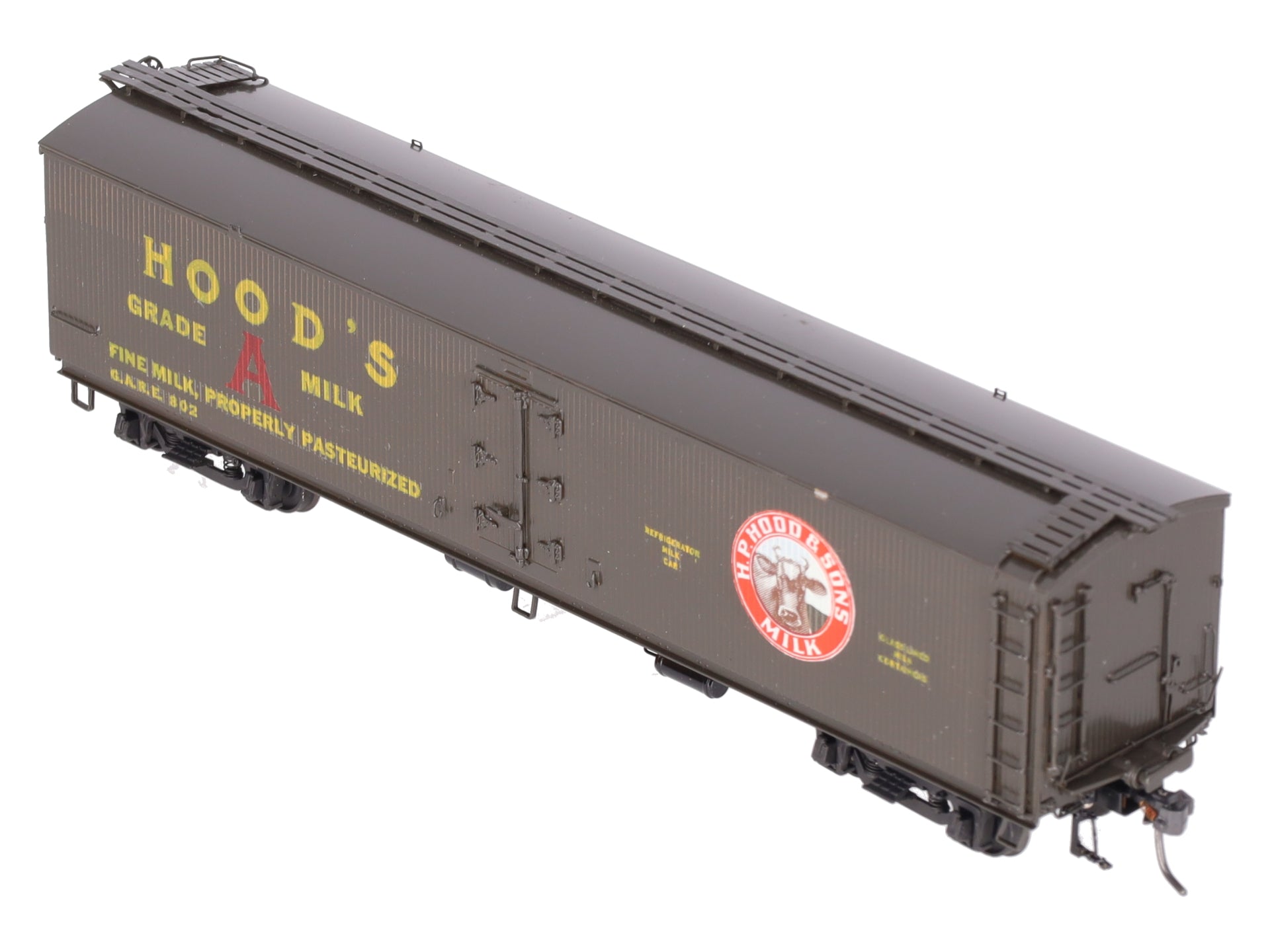 Precision Scale Co. 15690 HO Custom Hood's Wood Sheathed Milk Tank Car- F/P EX/Box