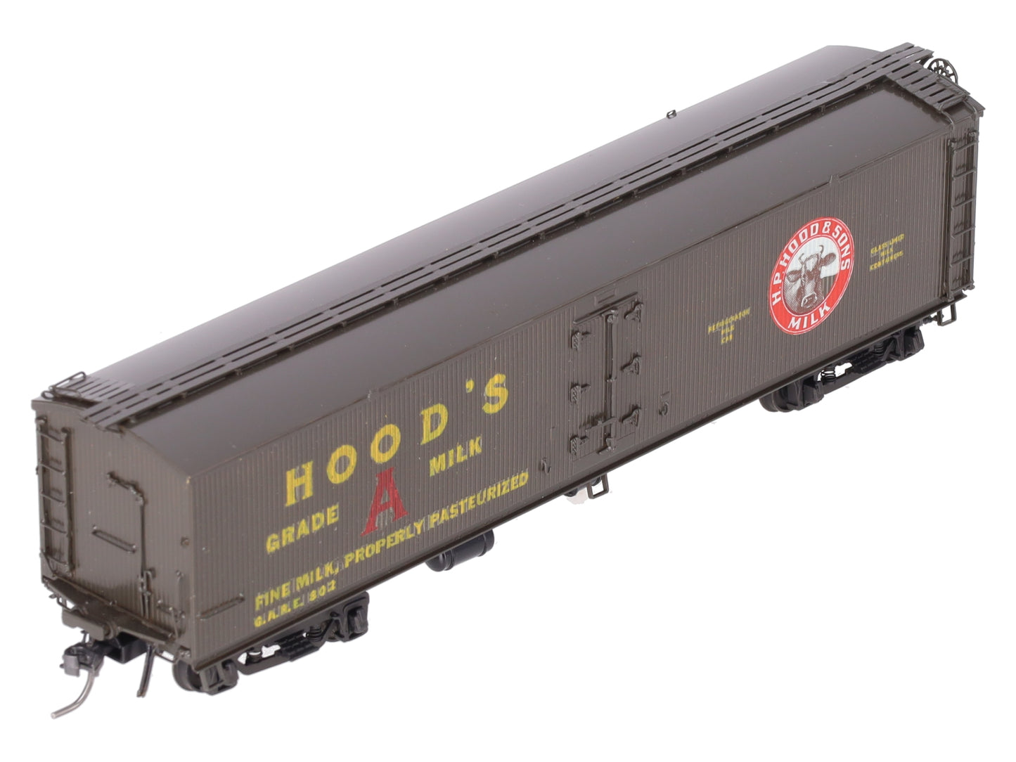 Precision Scale Co. 15690 HO Custom Hood's Wood Sheathed Milk Tank Car- F/P EX/Box