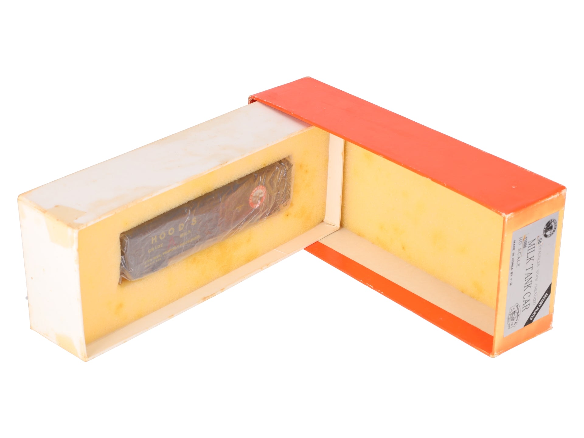 Precision Scale Co. 15690 HO Custom Hood's Wood Sheathed Milk Tank Car- F/P EX/Box