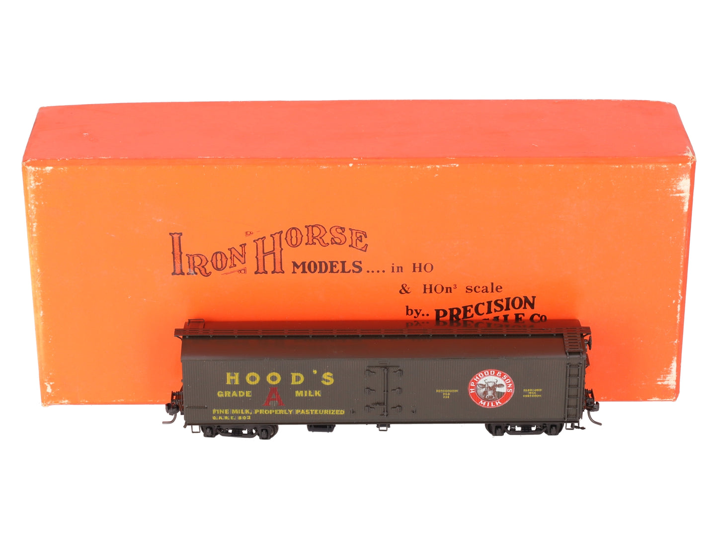 Precision Scale Co. 15690 HO Custom Hood's Wood Sheathed Milk Tank Car- F/P EX/Box