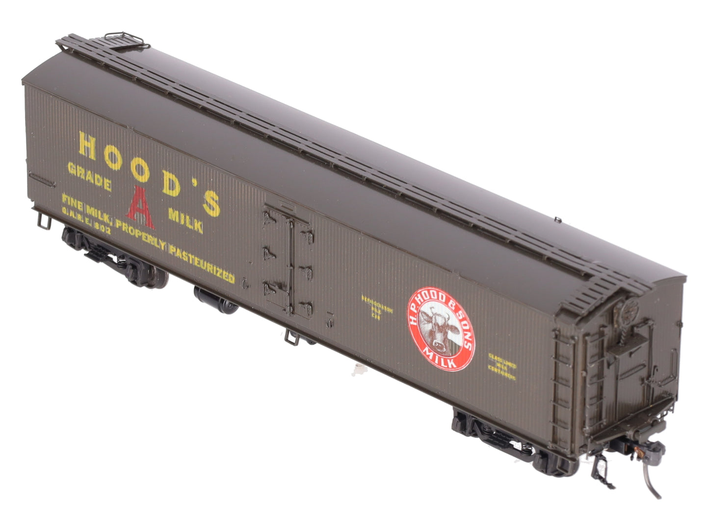 Precision Scale Co. 15690 HO Custom Hood's Wood Sheathed Milk Tank Car- F/P EX/Box