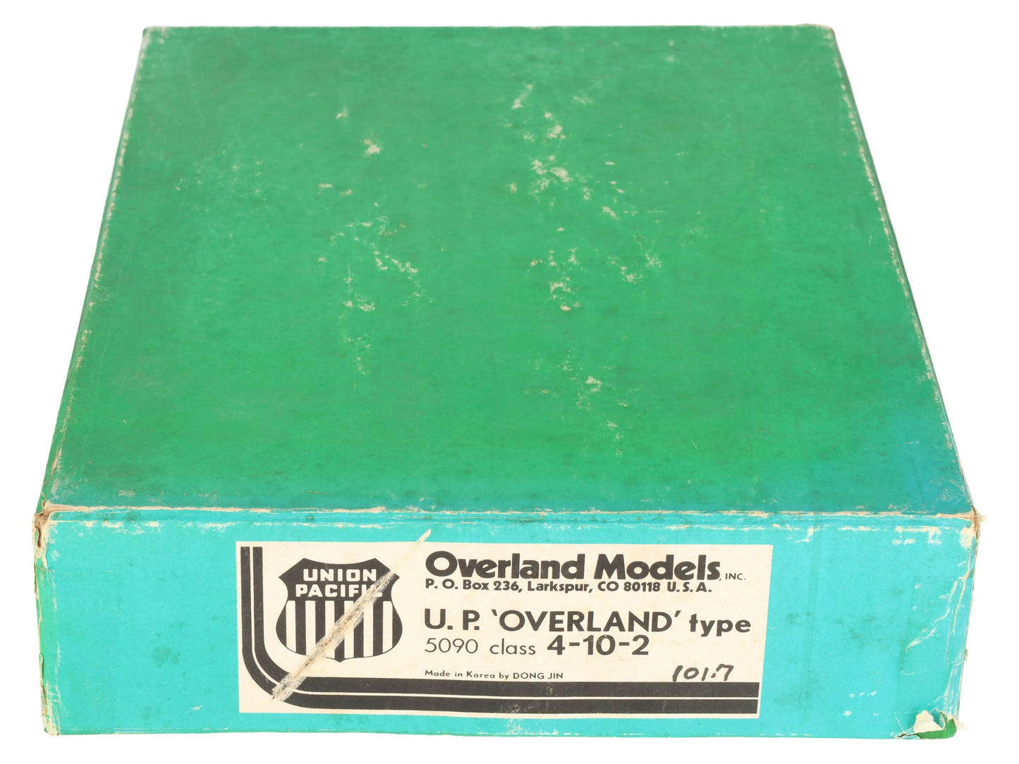 Overland UP 5090 HO BRASS Union Pacific 4-10-2 Steam Engine w/Tender -Unpainted EX/Box