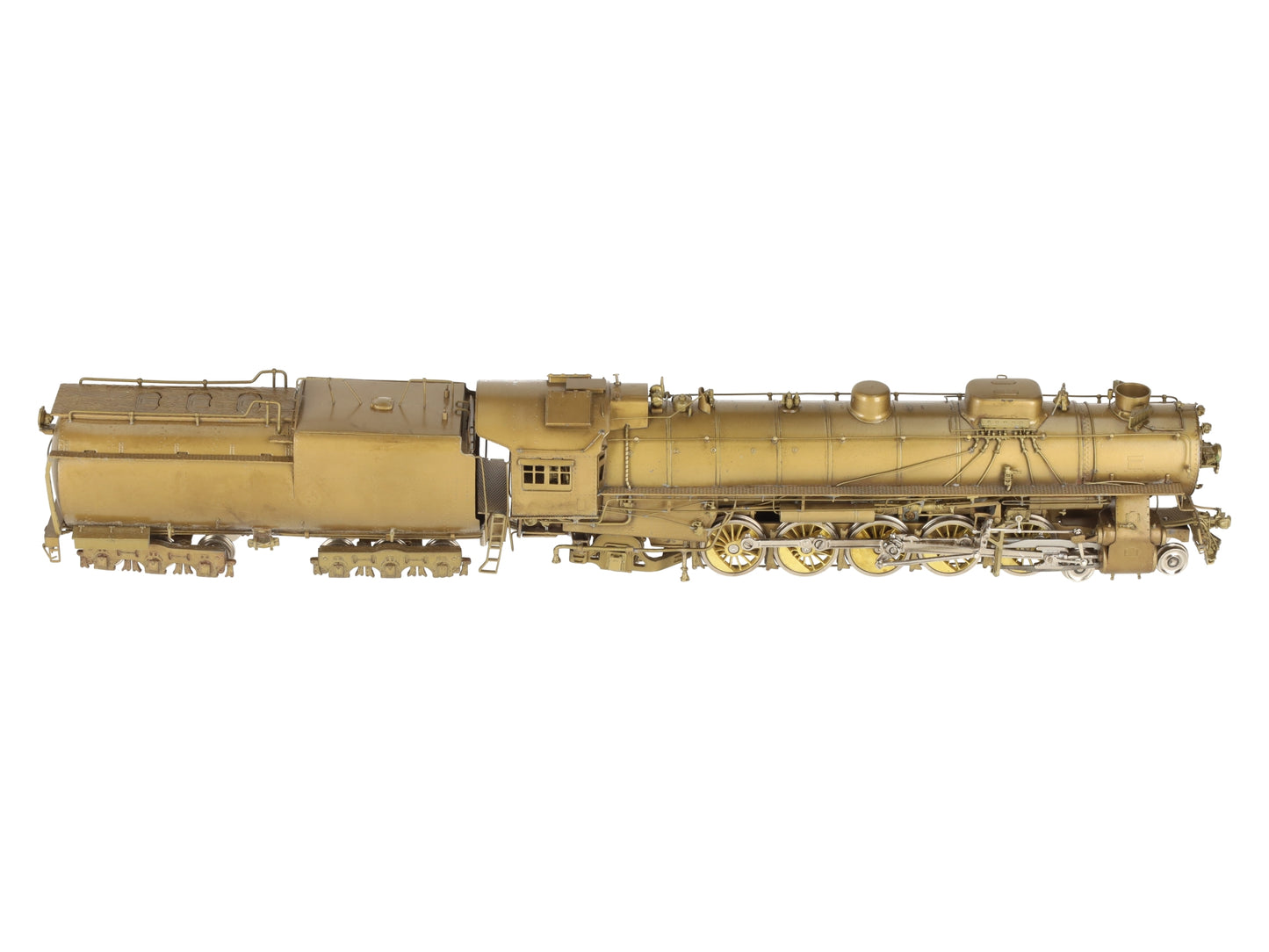 Overland UP 5090 HO BRASS Union Pacific 4-10-2 Steam Engine w/Tender -Unpainted EX/Box
