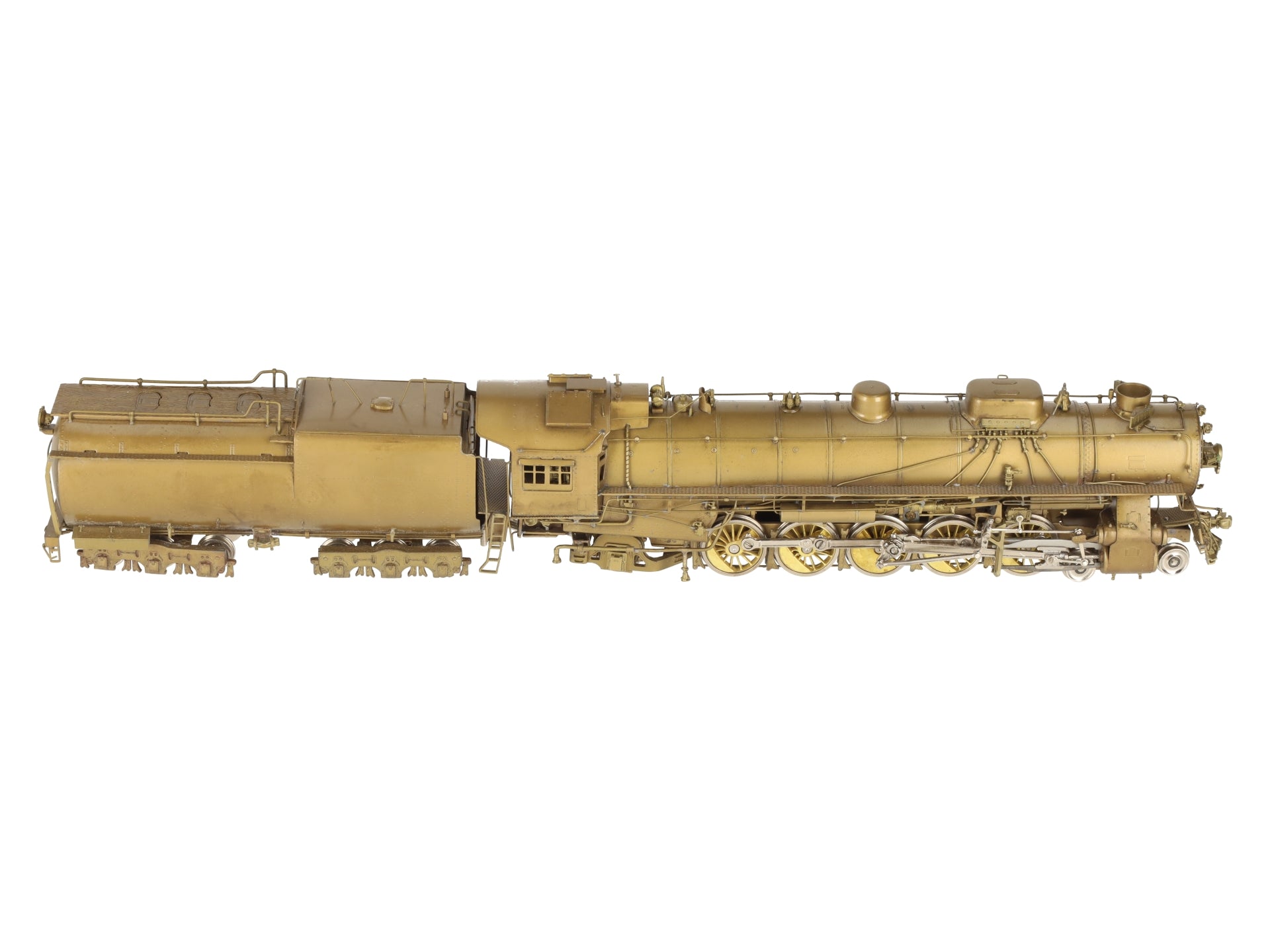 Overland UP 5090 HO BRASS Union Pacific 4-10-2 Steam Engine w/Tender -Unpainted EX/Box