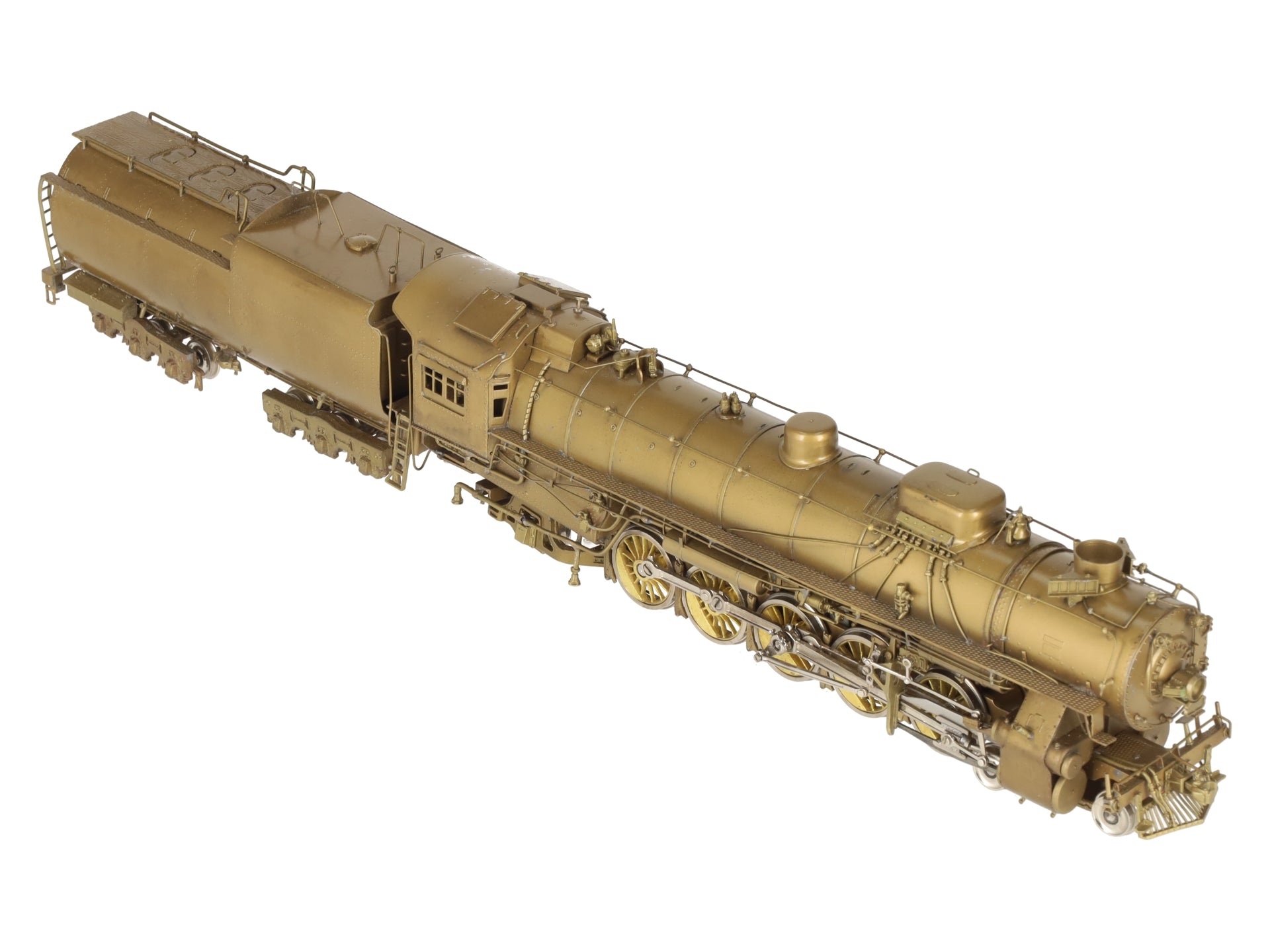 Overland UP 5090 HO BRASS Union Pacific 4-10-2 Steam Engine w/Tender -Unpainted EX/Box