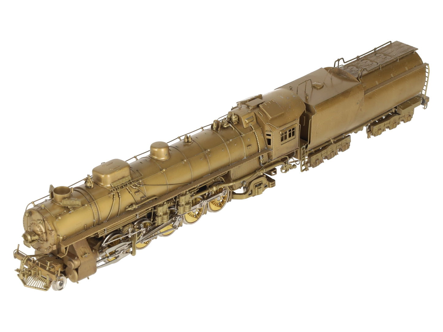 Overland UP 5090 HO BRASS Union Pacific 4-10-2 Steam Engine w/Tender -Unpainted EX/Box
