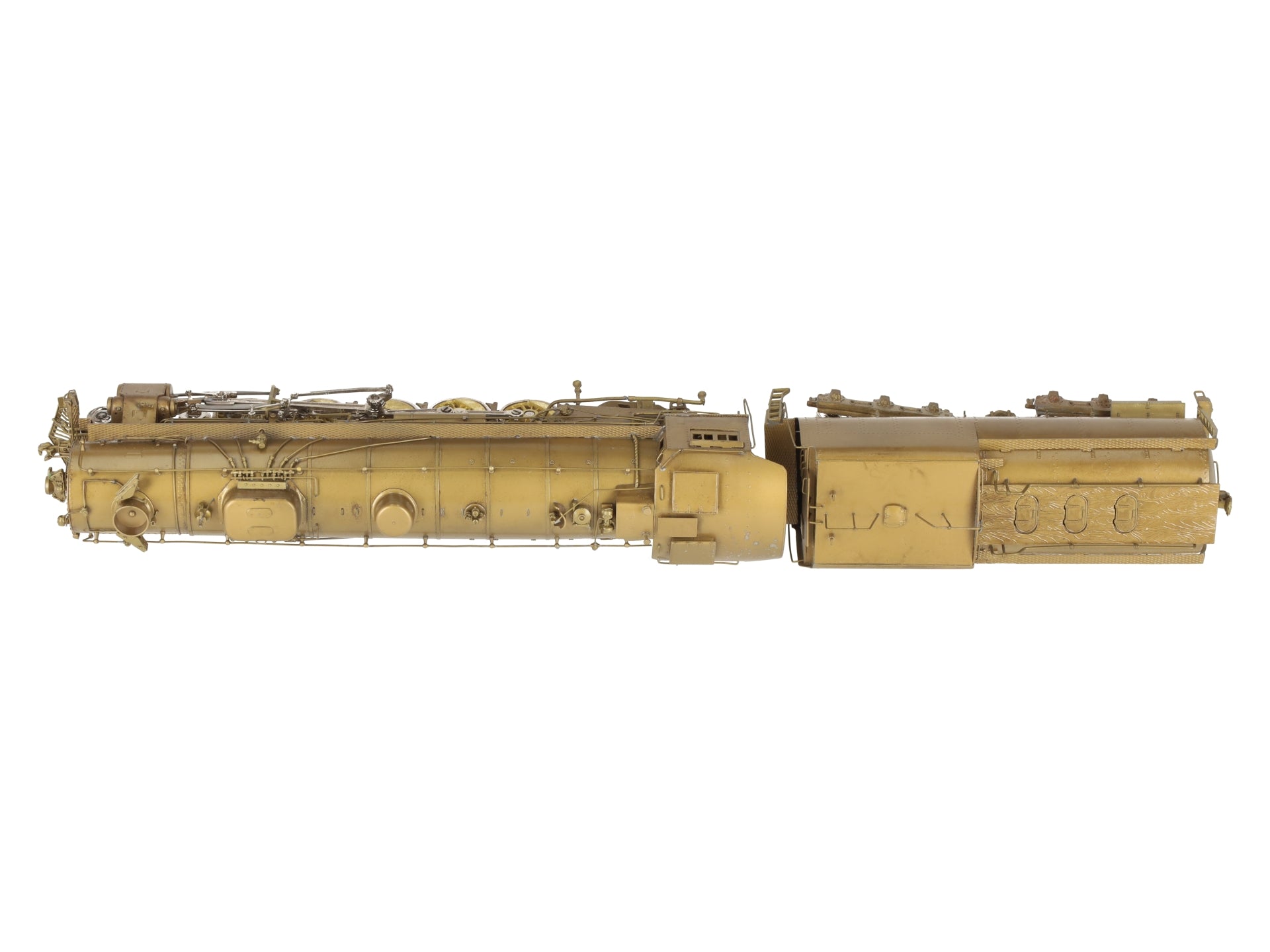 Overland UP 5090 HO BRASS Union Pacific 4-10-2 Steam Engine w/Tender -Unpainted EX/Box