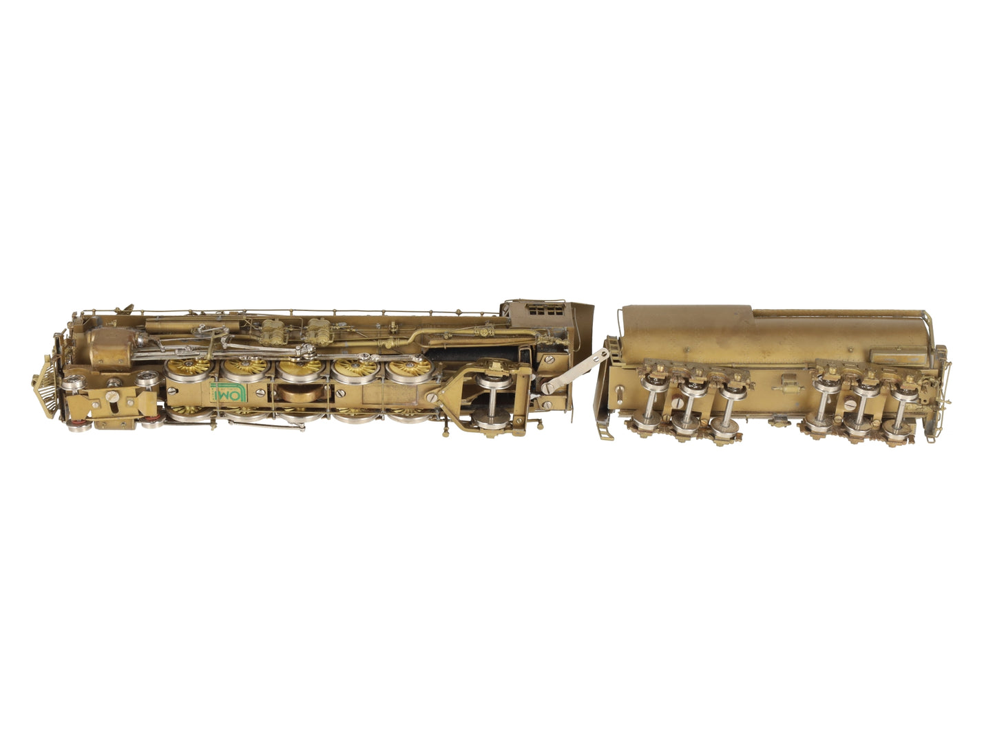 Overland UP 5090 HO BRASS Union Pacific 4-10-2 Steam Engine w/Tender -Unpainted EX/Box