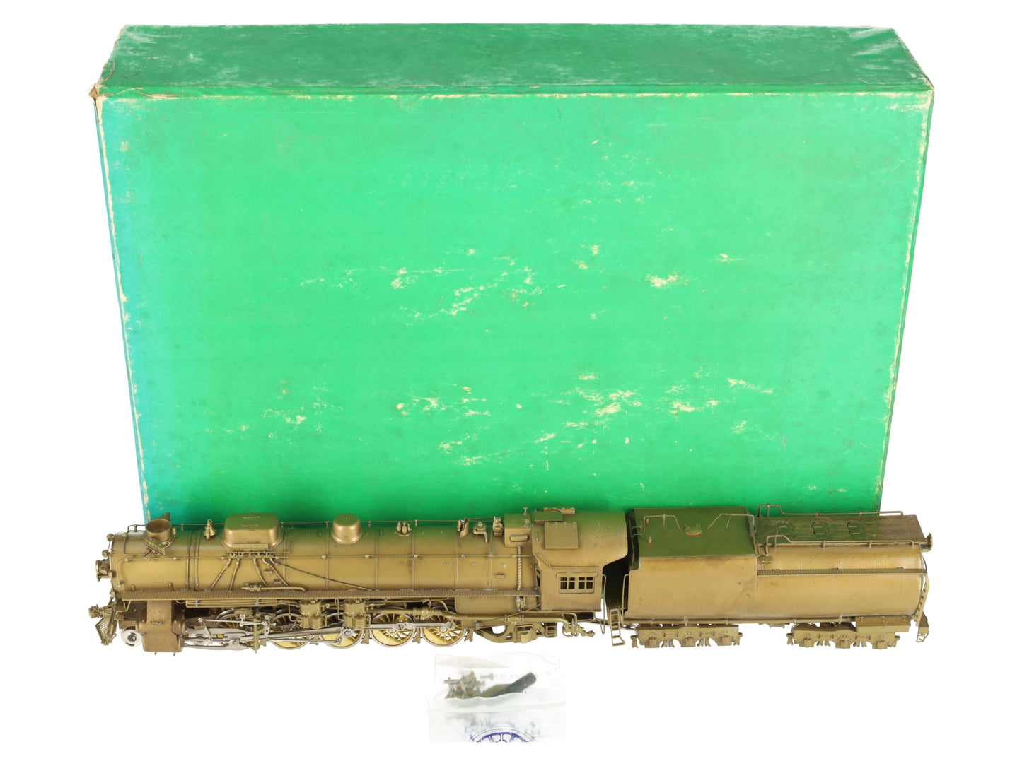 Overland UP 5090 HO BRASS Union Pacific 4-10-2 Steam Engine w/Tender -Unpainted EX/Box