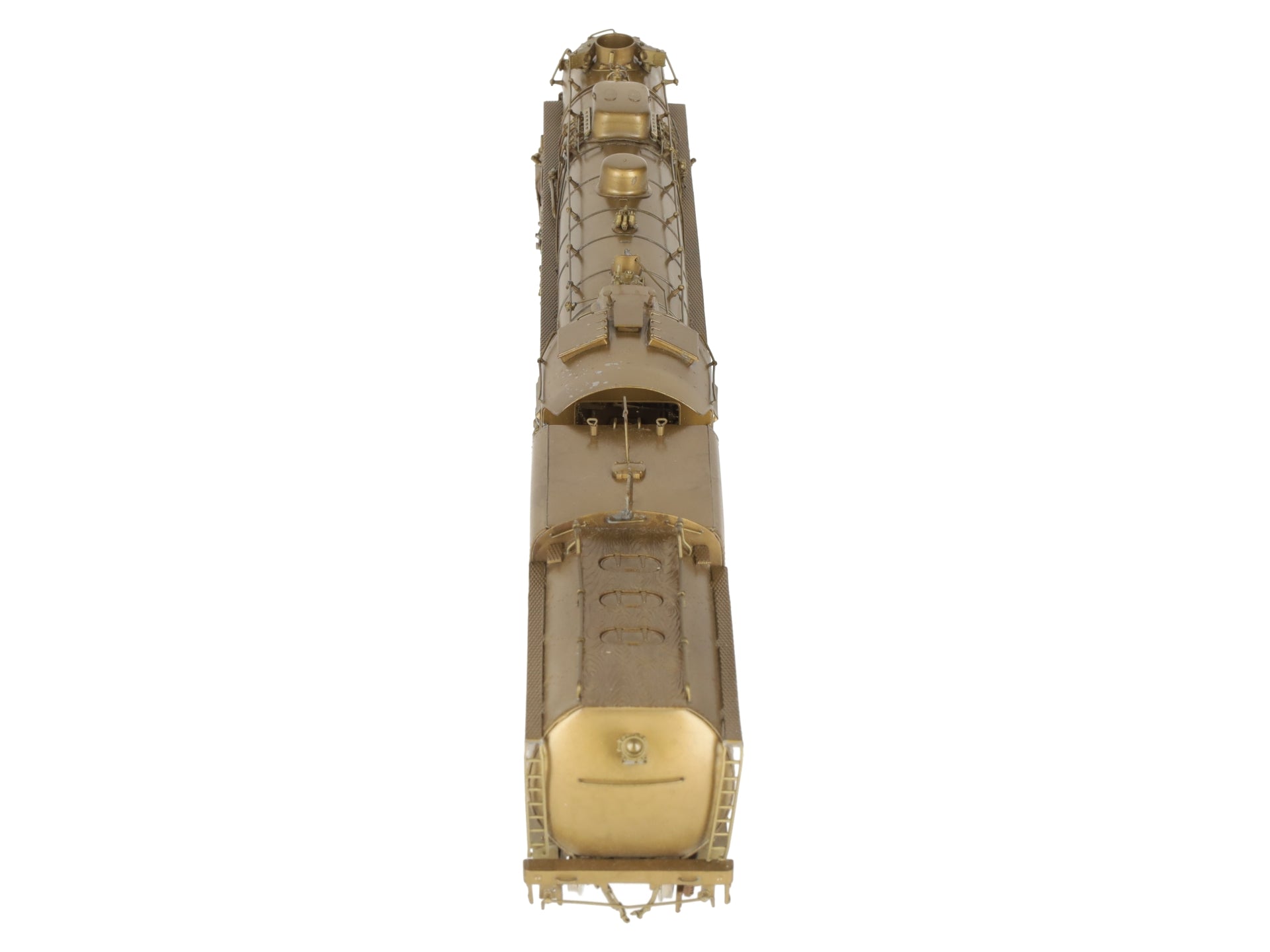 Overland UP 5090 HO BRASS Union Pacific 4-10-2 Steam Engine w/Tender -Unpainted EX/Box