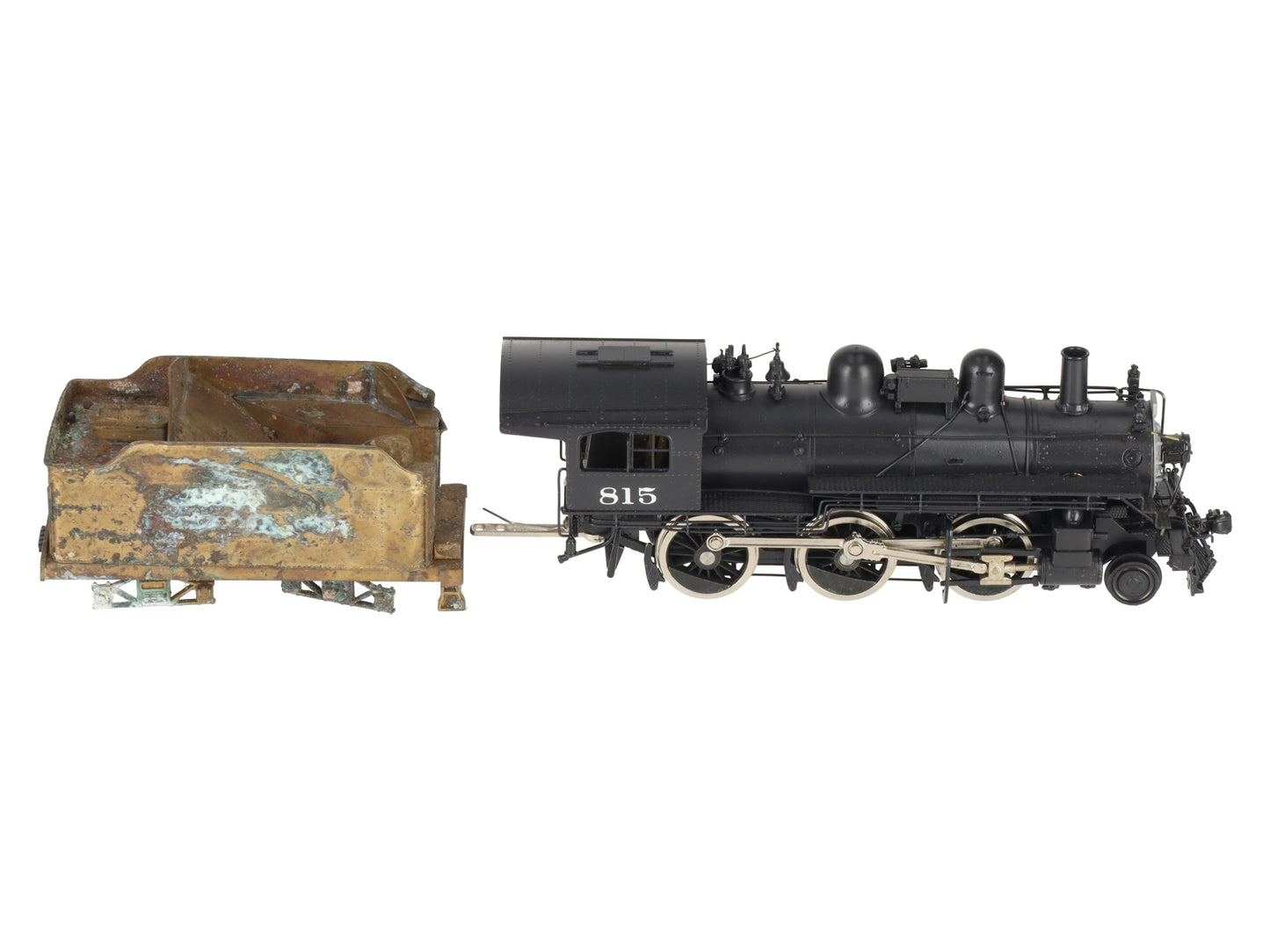 Pacific Fast Mail HO BRASS B&M B-15 2-6-0 Steam Locomotive & Tender-Painted/Box