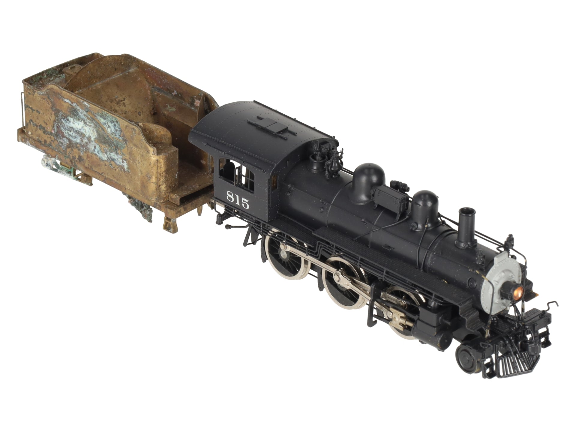 Pacific Fast Mail HO BRASS B&M B-15 2-6-0 Steam Locomotive & Tender-Painted/Box