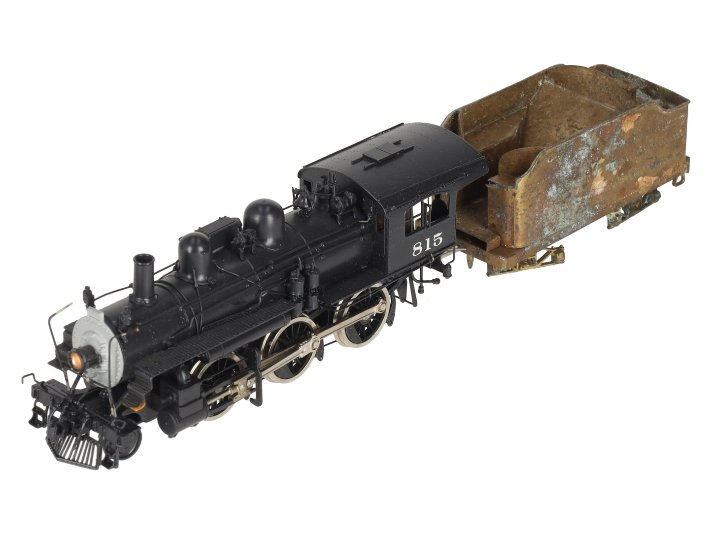 Pacific Fast Mail HO BRASS B&M B-15 2-6-0 Steam Locomotive & Tender-Painted/Box