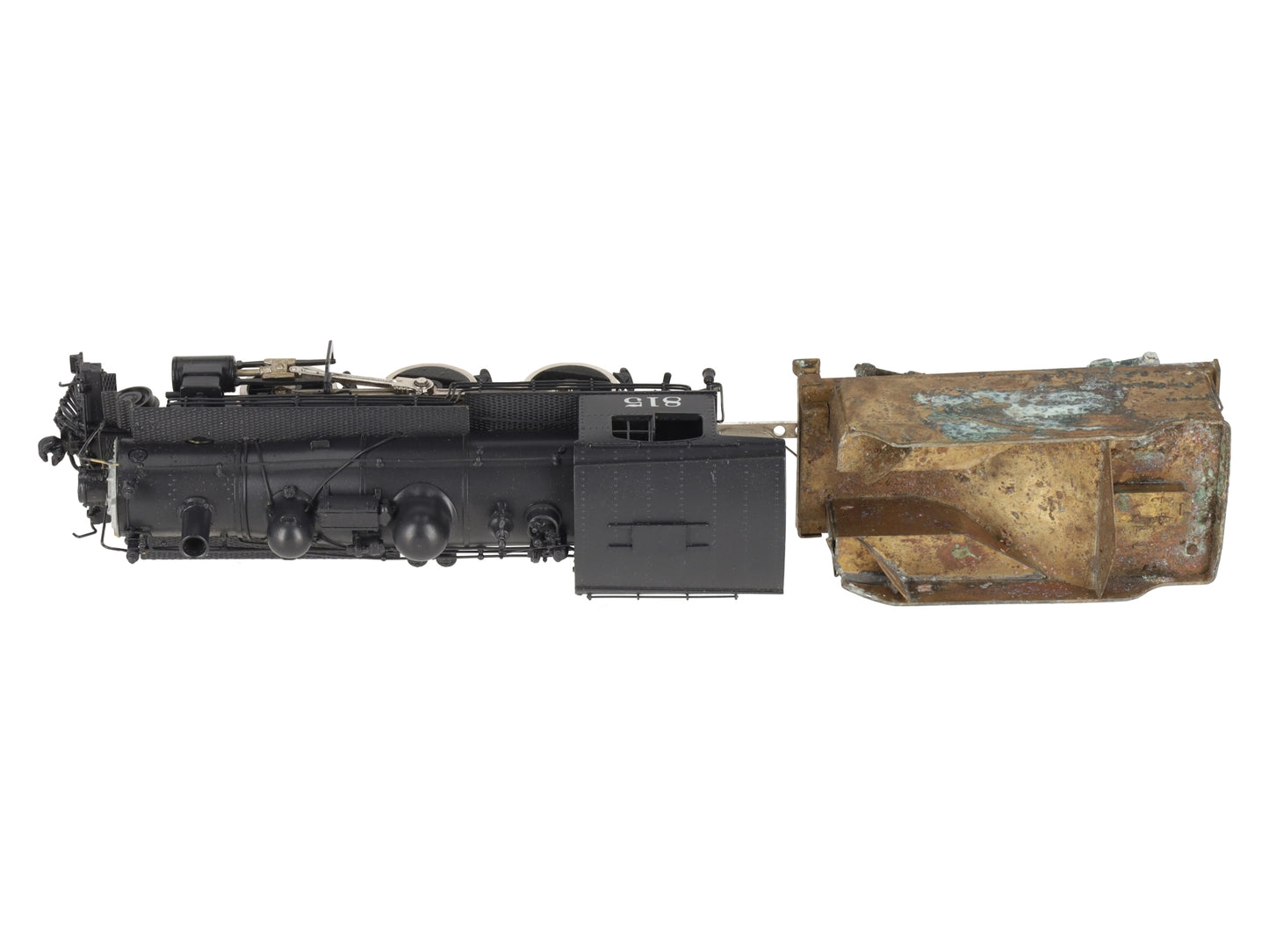 Pacific Fast Mail HO BRASS B&M B-15 2-6-0 Steam Locomotive & Tender-Painted/Box