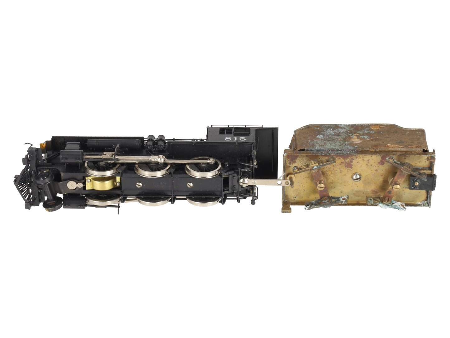 Pacific Fast Mail HO BRASS B&M B-15 2-6-0 Steam Locomotive & Tender-Painted/Box