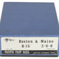Pacific Fast Mail HO BRASS B&M B-15 2-6-0 Steam Locomotive & Tender EX/Box