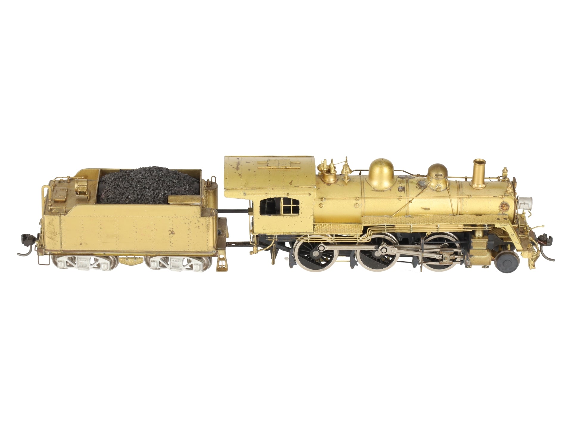 Pacific Fast Mail HO BRASS B&M B-15 2-6-0 Steam Locomotive & Tender EX/Box