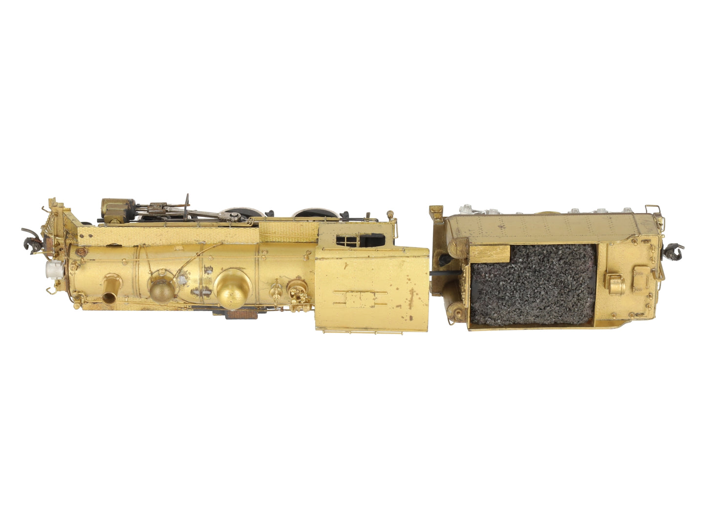 Pacific Fast Mail HO BRASS B&M B-15 2-6-0 Steam Locomotive & Tender EX/Box