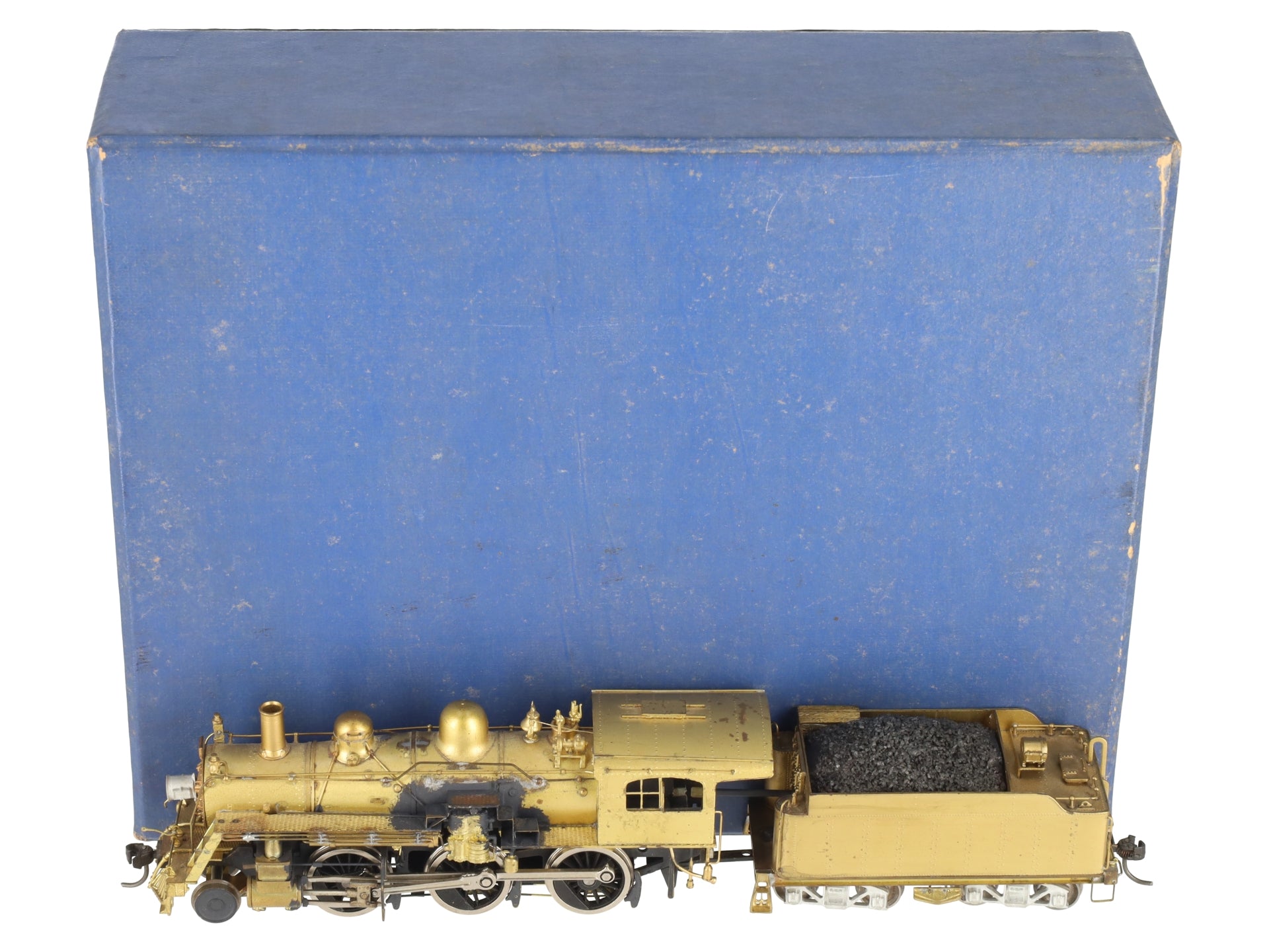 Pacific Fast Mail HO BRASS B&M B-15 2-6-0 Steam Locomotive & Tender EX/Box