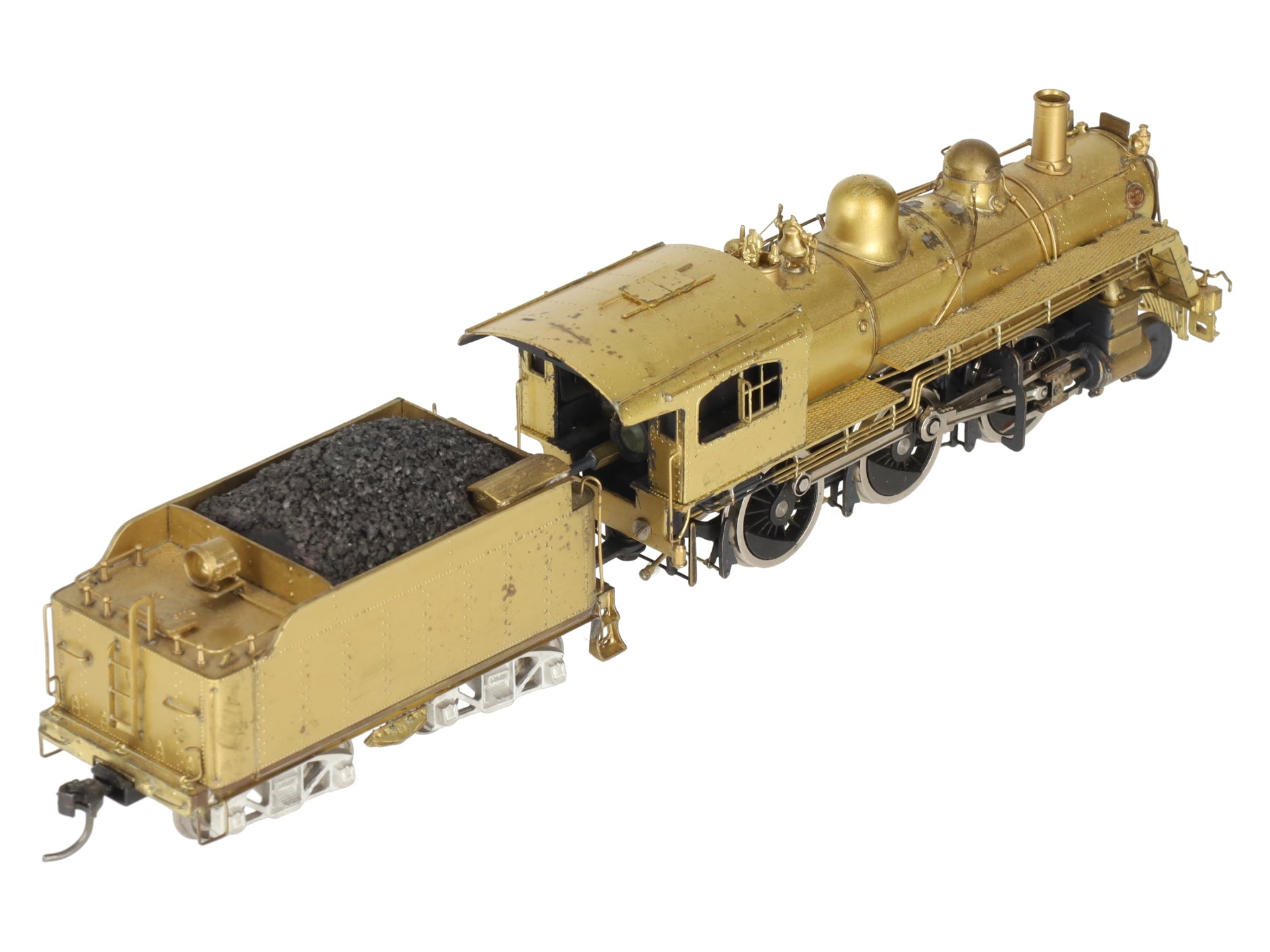 Pacific Fast Mail HO BRASS B&M B-15 2-6-0 Steam Locomotive & Tender EX/Box