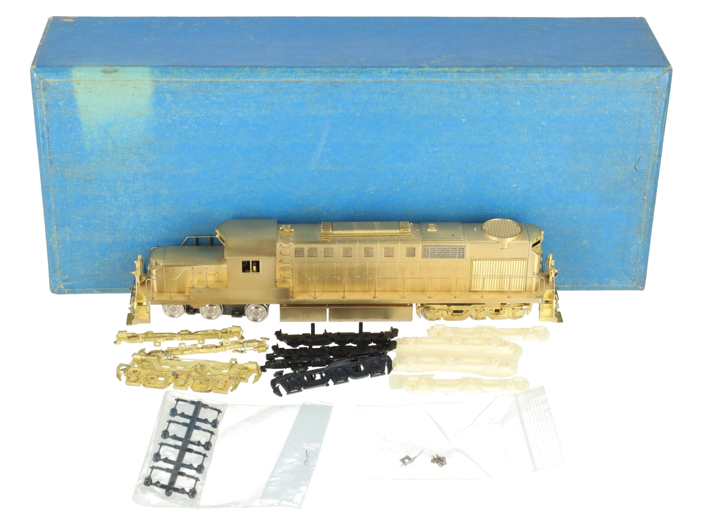 Alco Models D-102 HO Scale BRASS DL-600B Low Hood Diesel Locomotive - Unpainted VG/Box
