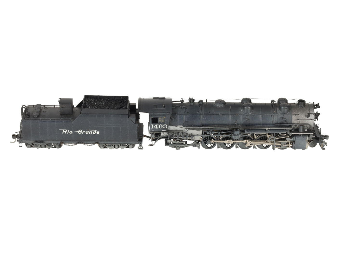 United Models HO Scale BRASS Rio Grande 2-10-2 Steam Locomotive - Painted/Box