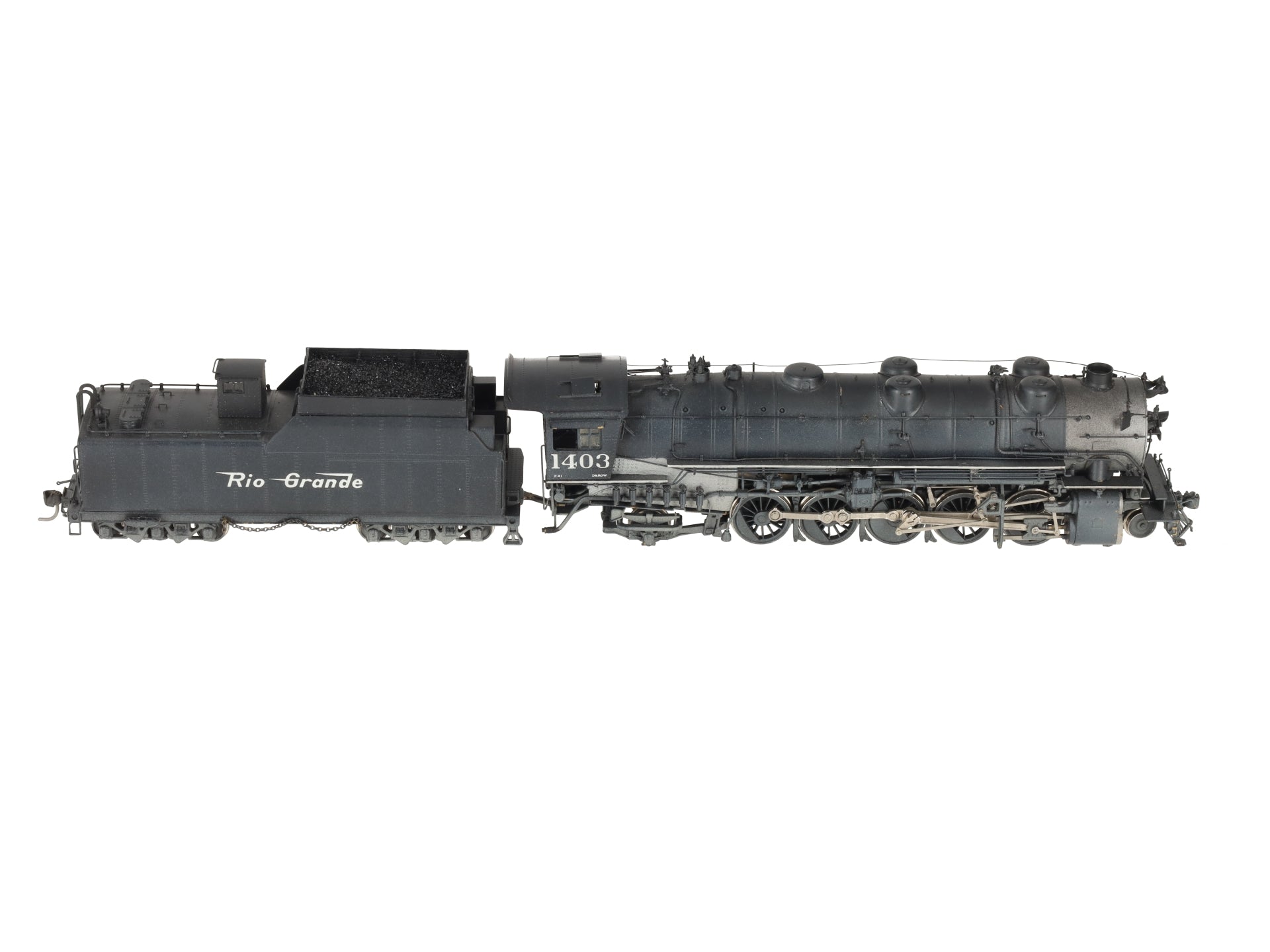 United Models HO Scale BRASS Rio Grande 2-10-2 Steam Locomotive - Painted/Box
