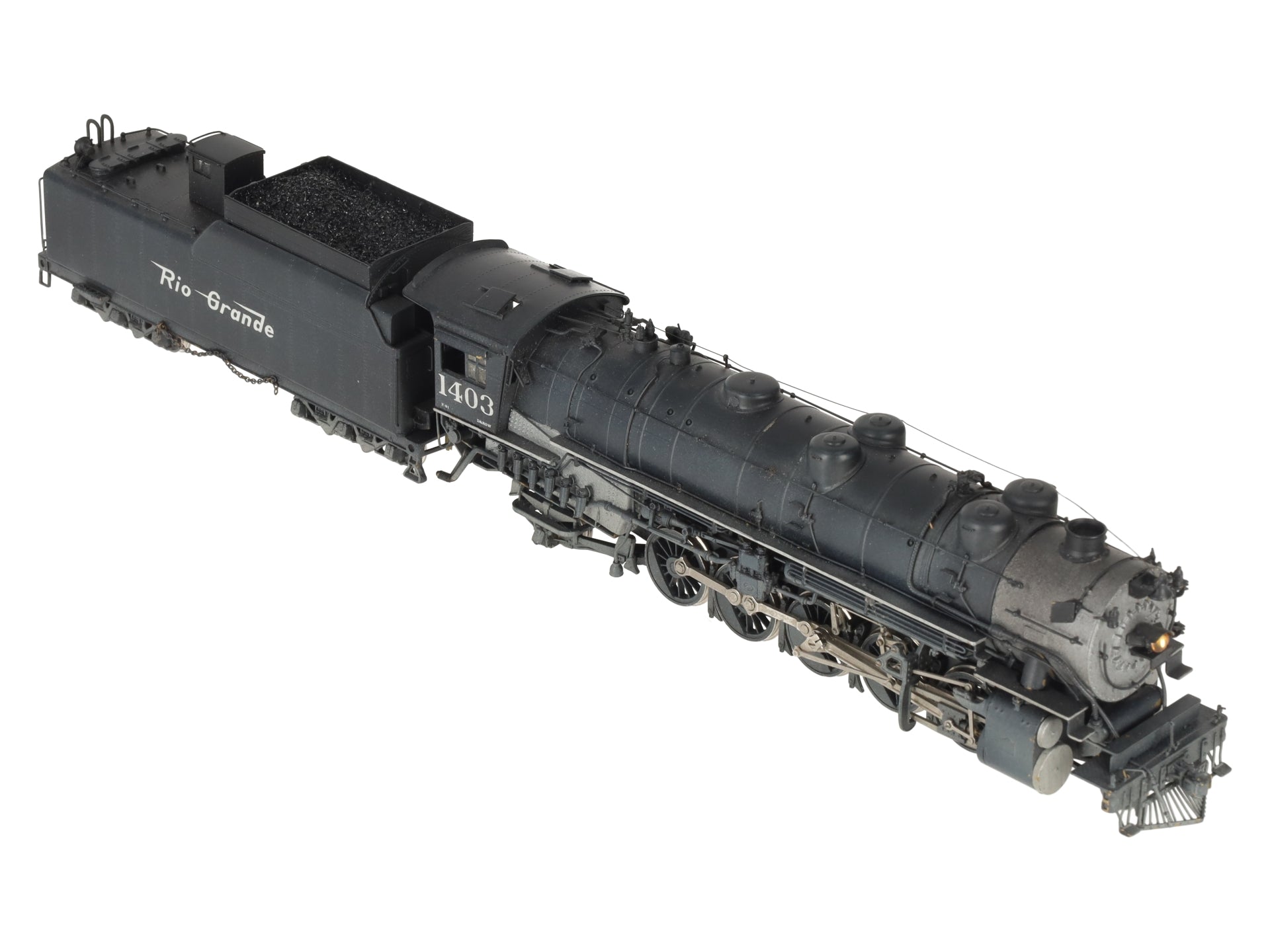 United Models HO Scale BRASS Rio Grande 2-10-2 Steam Locomotive - Painted/Box