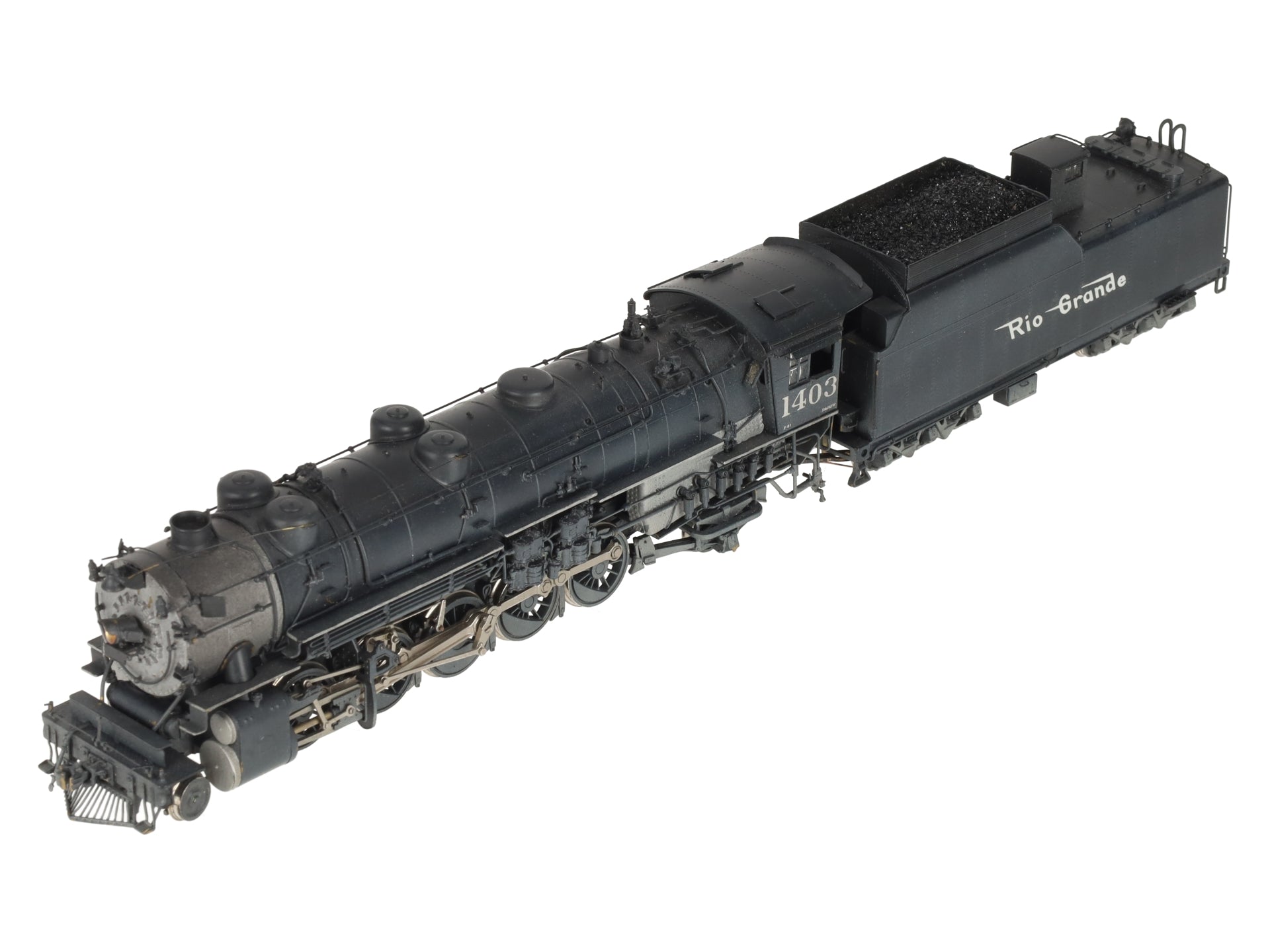 United Models HO Scale BRASS Rio Grande 2-10-2 Steam Locomotive - Painted/Box
