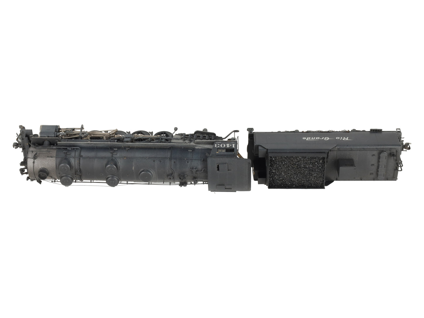 United Models HO Scale BRASS Rio Grande 2-10-2 Steam Locomotive - Painted/Box