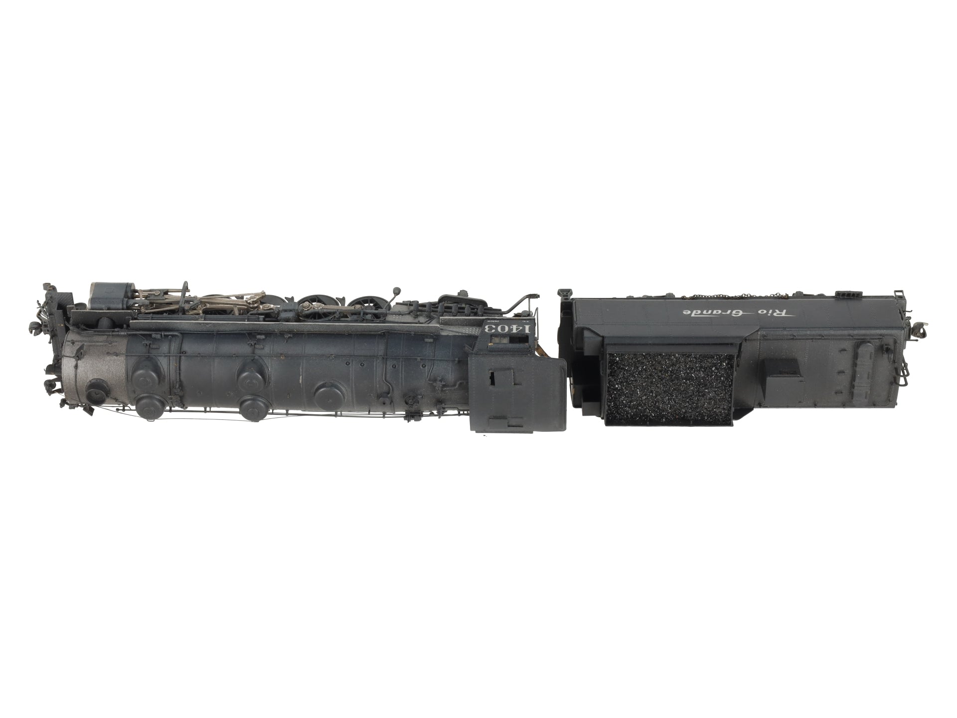 United Models HO Scale BRASS Rio Grande 2-10-2 Steam Locomotive - Painted/Box