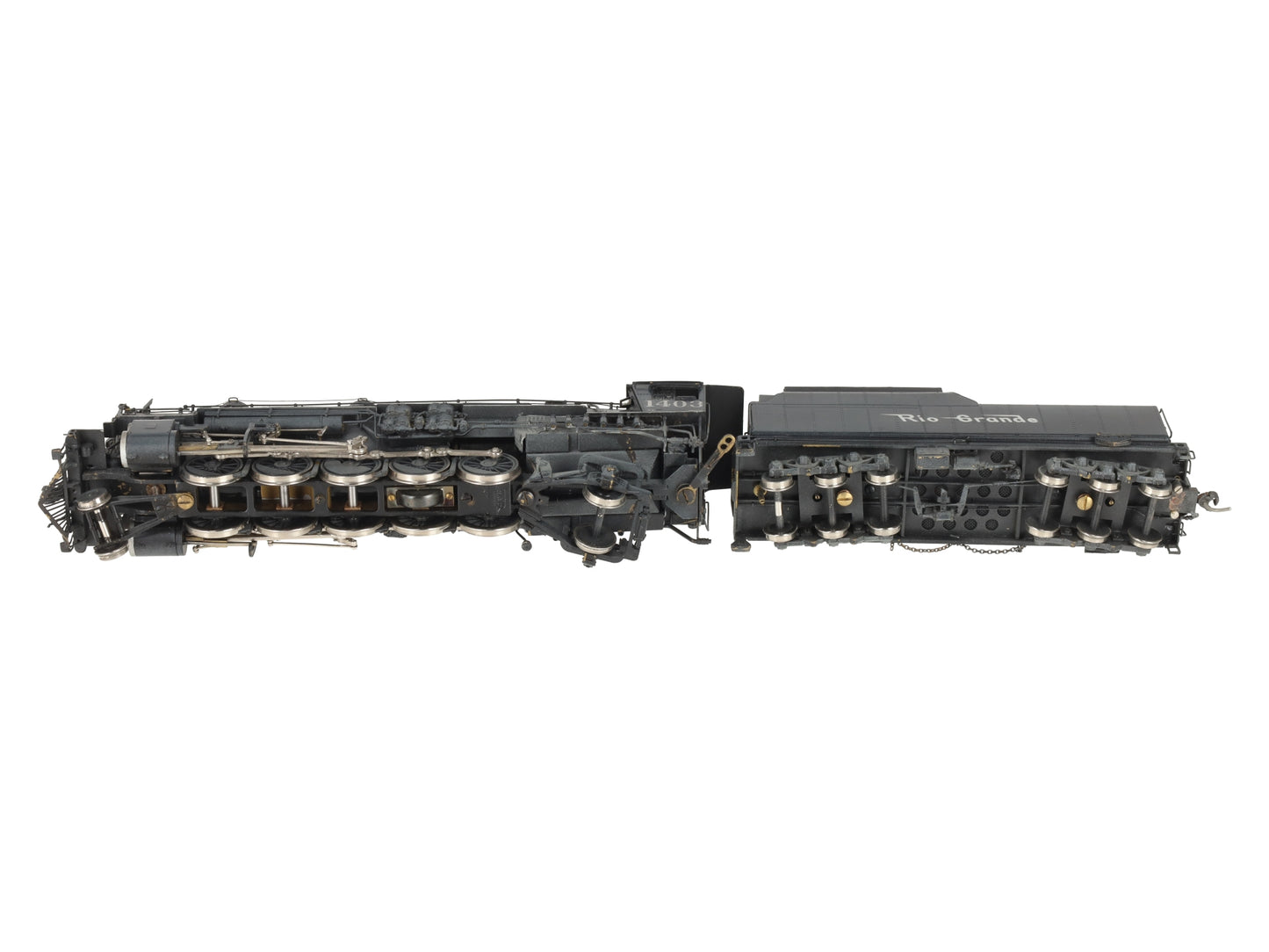 United Models HO Scale BRASS Rio Grande 2-10-2 Steam Locomotive - Painted/Box