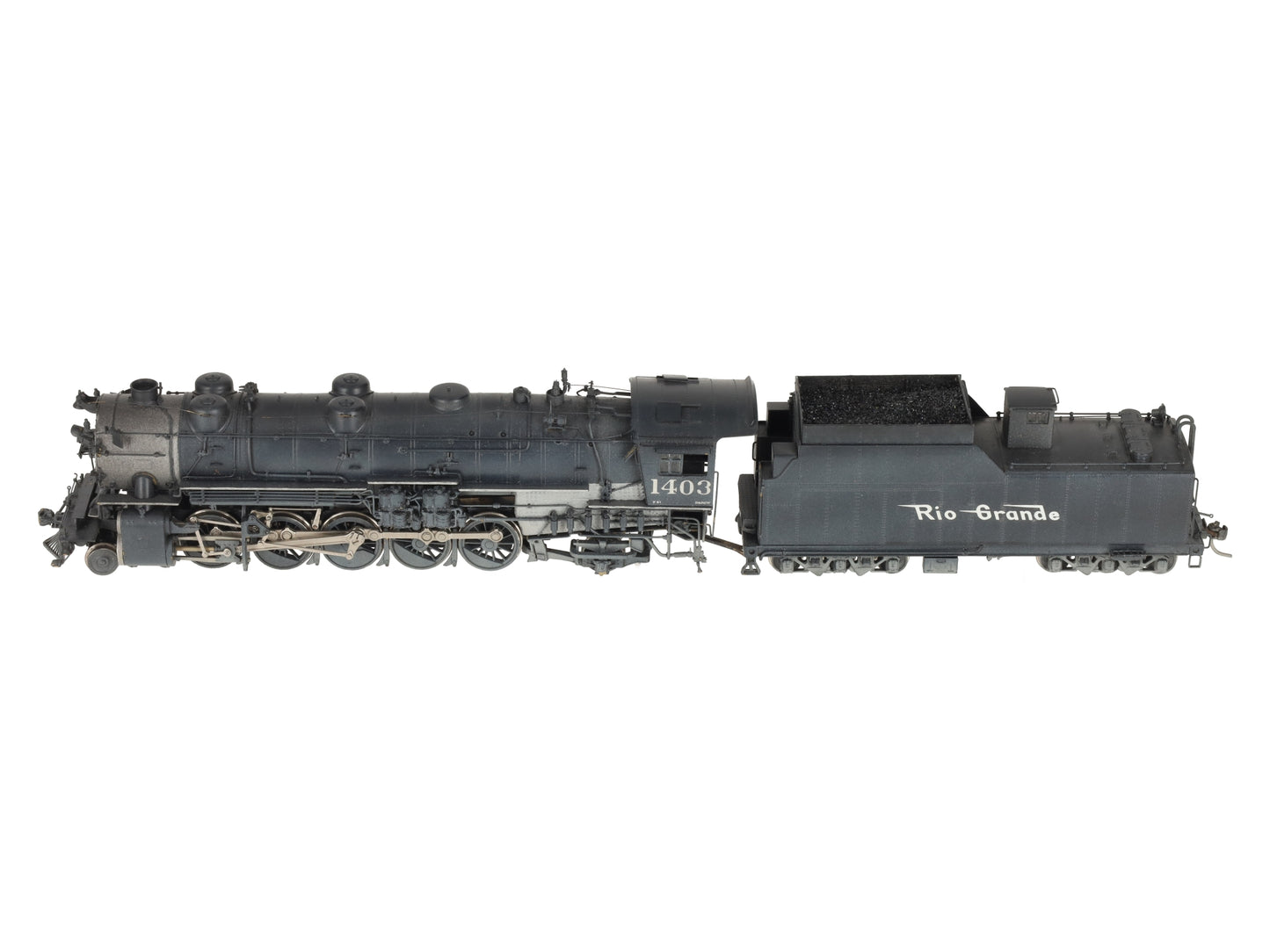 United Models HO Scale BRASS Rio Grande 2-10-2 Steam Locomotive - Painted/Box