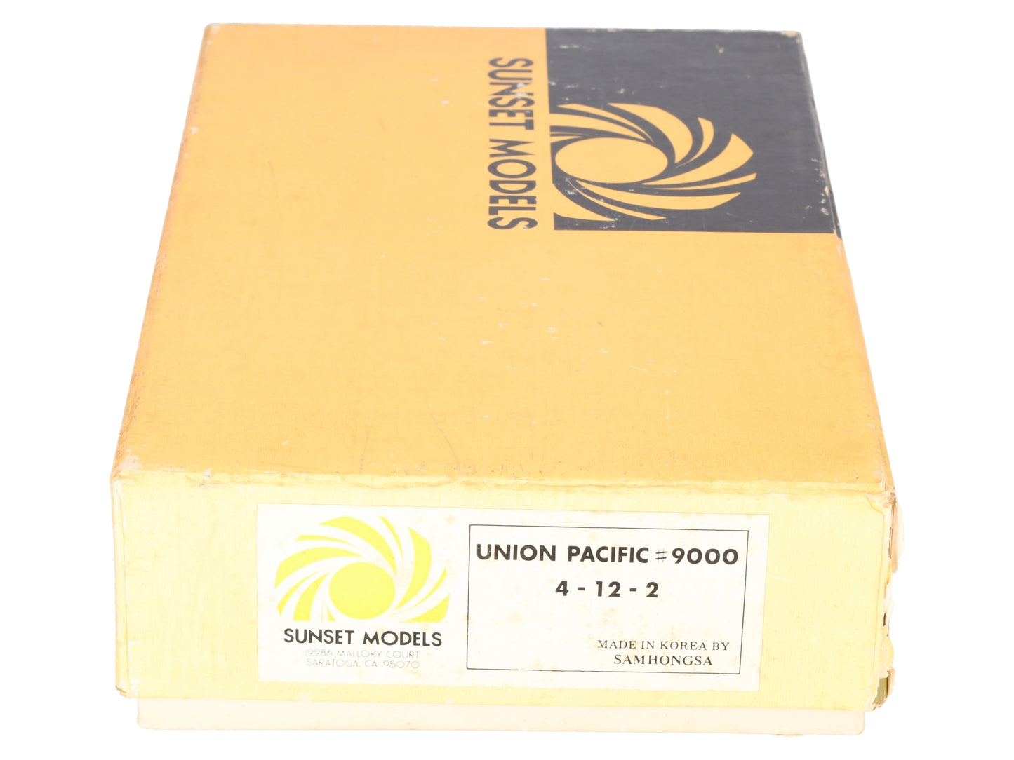 Sunset Models 9000 HO Scale BRASS UP 4-12-2 Steam Locomotive & Tender- Unpainted EX/Box