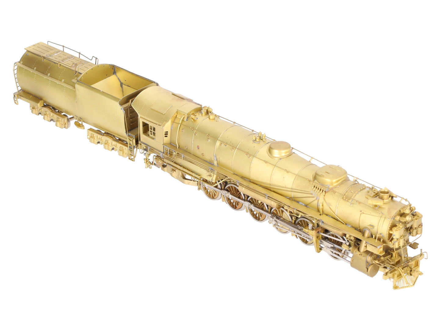 Sunset Models 9000 HO Scale BRASS UP 4-12-2 Steam Locomotive & Tender- Unpainted EX/Box